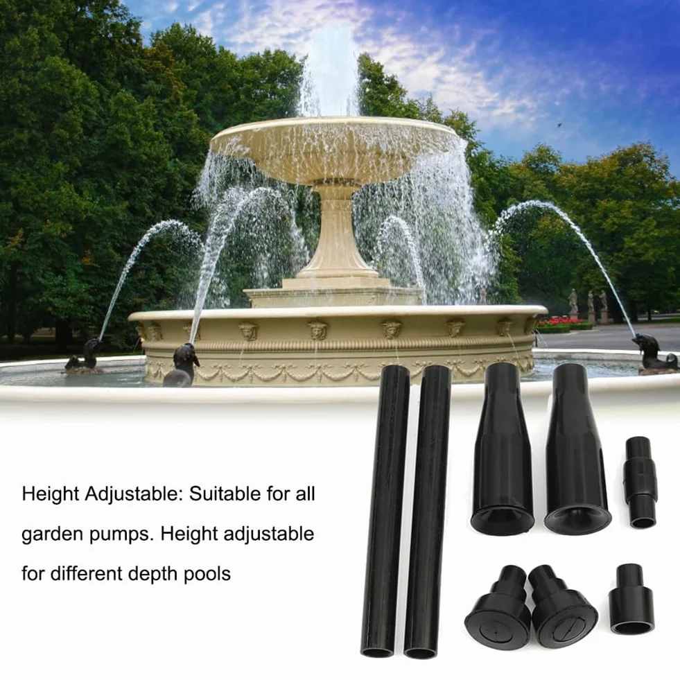 Ensemble De Buses Pour Fontaine Kit 8 Buses Bassins Jardin Accessoires Jets D'eau Décoratifs