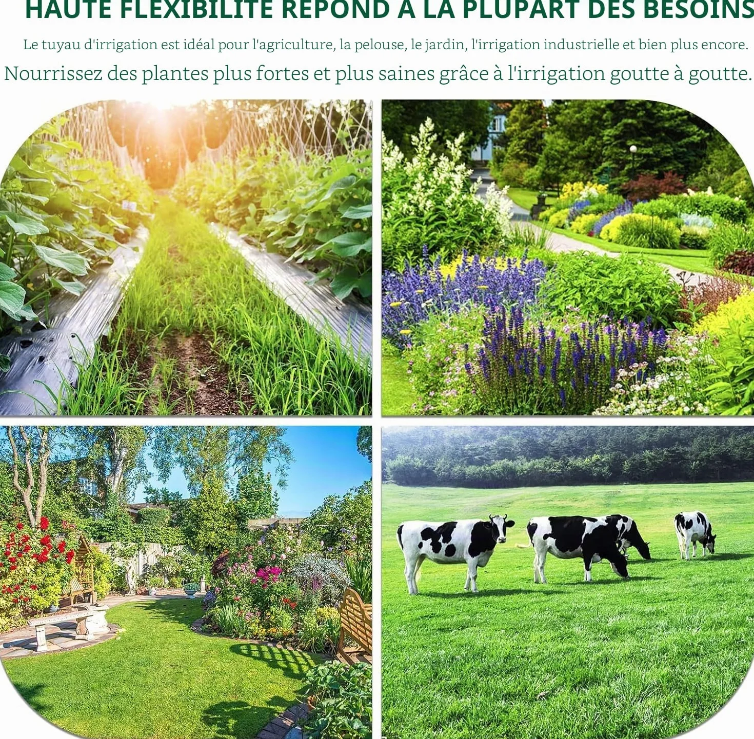 Tuyau Poreux Microporeux pour Irrigation Goutte à Goutte 50m