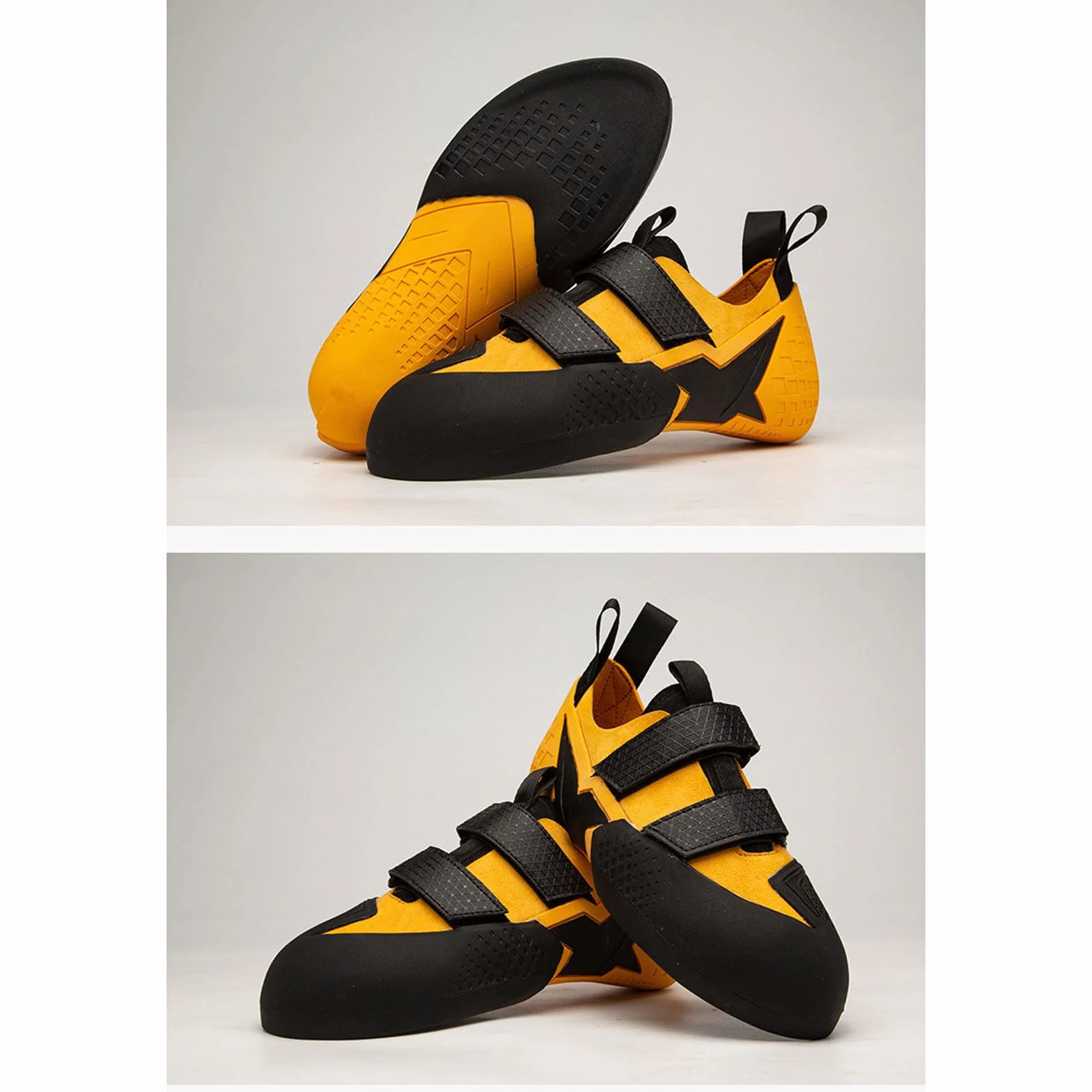 Chaussures d'escalade unisexes chaussons ados outdoor indoor sport compactes faciles à mettre et enlever salle de sport escalade