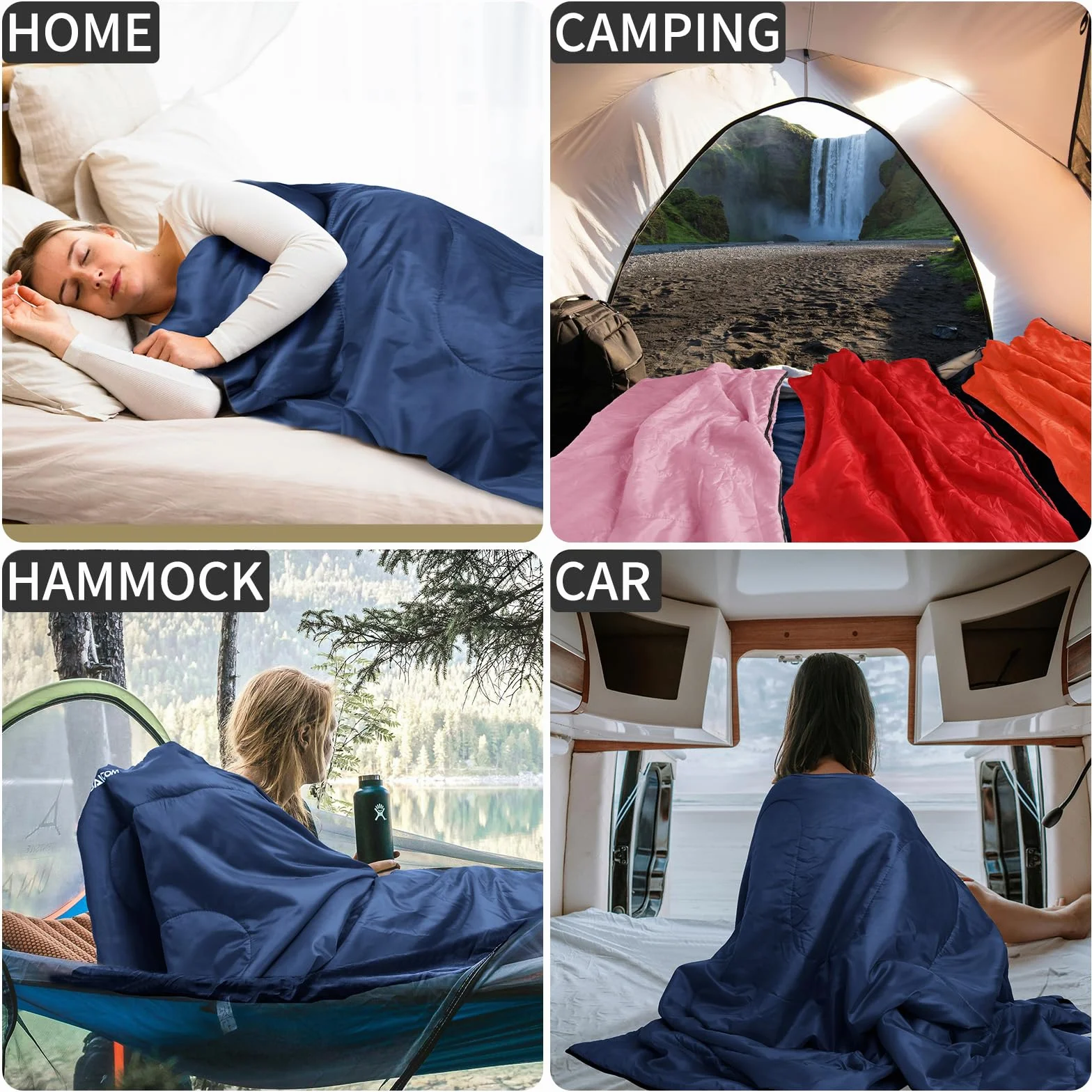 JAICOM Sac de Couchage Ultra Léger Compact 1 Personne Camping Randonnée