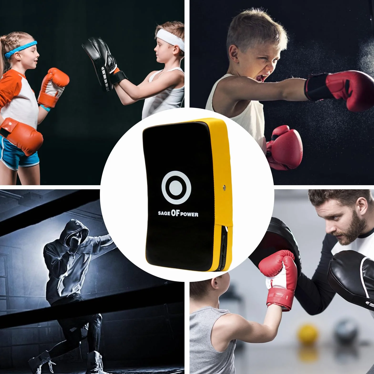 Tampon D'entraînement De Boxe - De Poinçonnage Incurvée, Bouclier De Frappe, pad-Arts Martiaux | Tampon De Blocage Des Bras Durable Pour La Pratique Du Karaté, L'entraînement Au Coup De Pied Mua