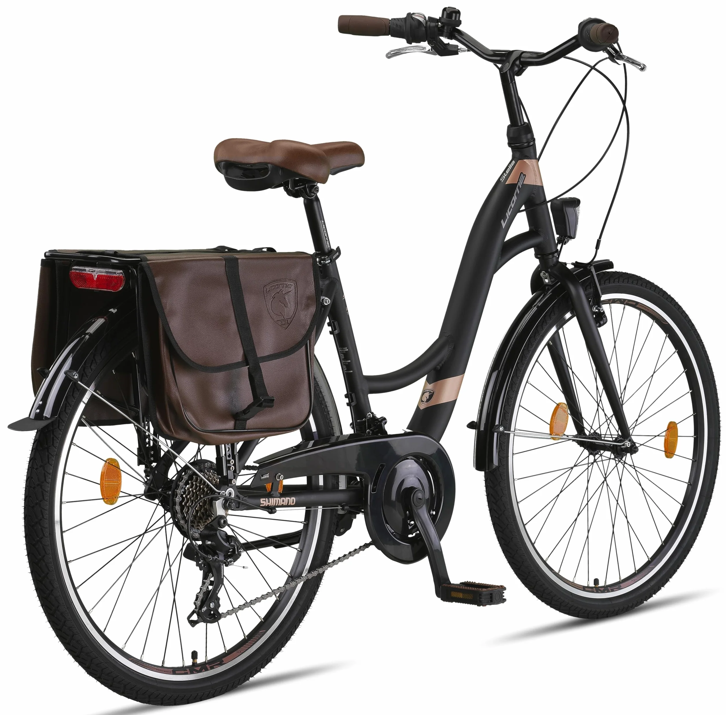 Licorne Bike Stella Plus City Bike aluminium 26" 28" 21 vitesses Vélo hollandais StVZO