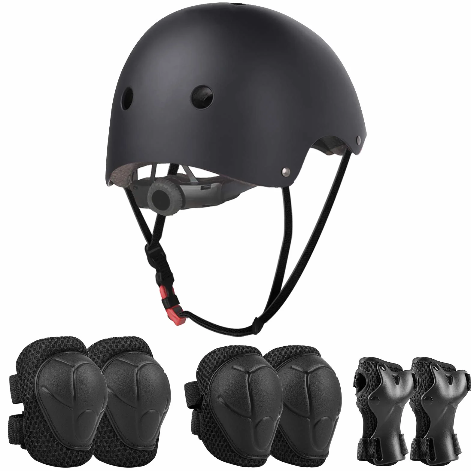 Jim's Store Casque Protection Enfant Vélo Kit de Protection Roller Enfant Casque Ajustable Coudières Genouillère Protège-Poignets Ensemble de Protection enfant Sport Skateboard Velo Roller Patin Trottinette