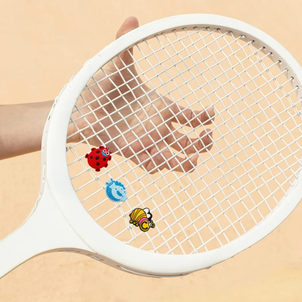 Amortisseur de Vibration Raquette Tennis Silicone Animaux Enfant Accessoire Raquette Badminton Squash