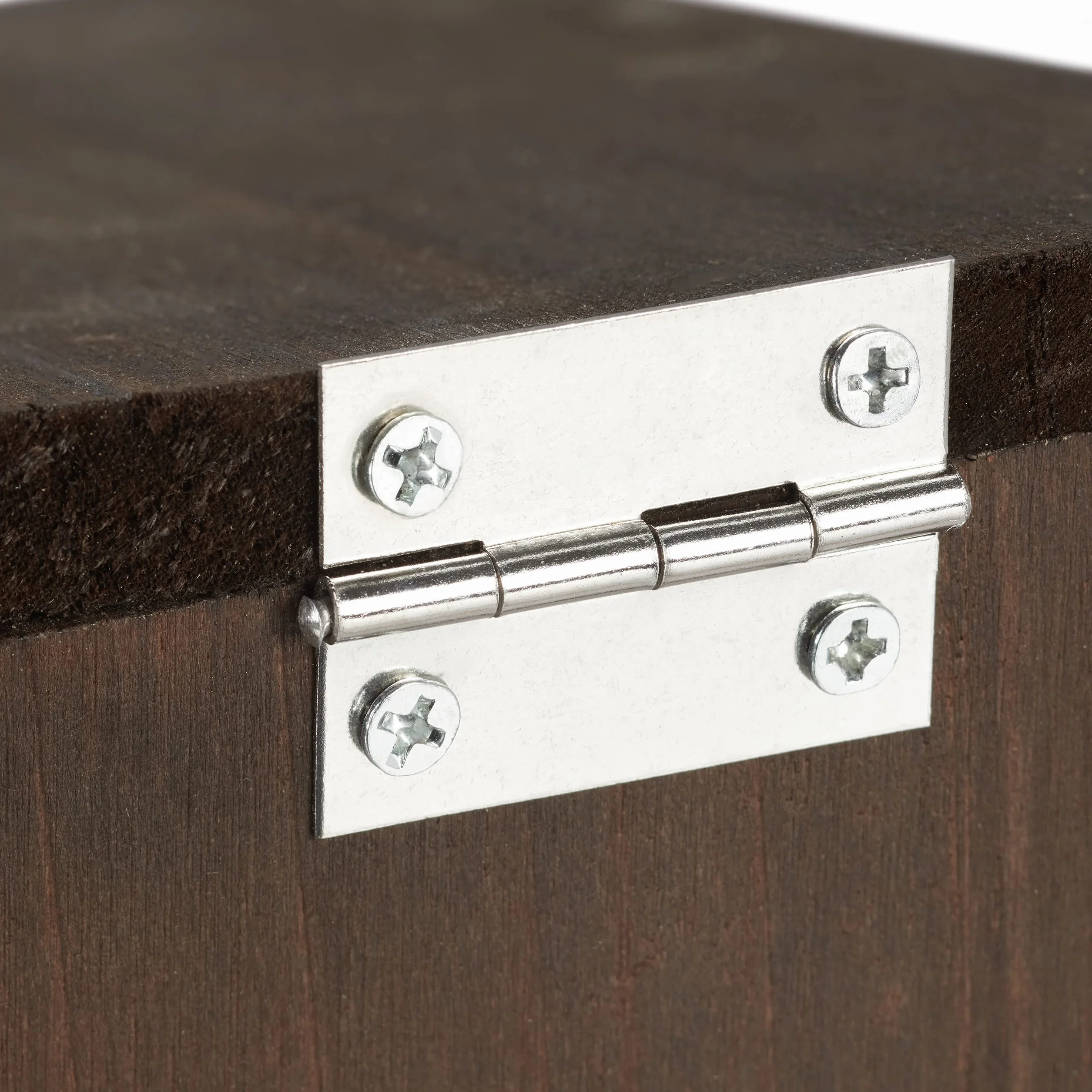 Relaxdays Mangeoire pour écureuils Distributeur Nourriture Bois 17,5 x 12 x 25 cm Marron foncé