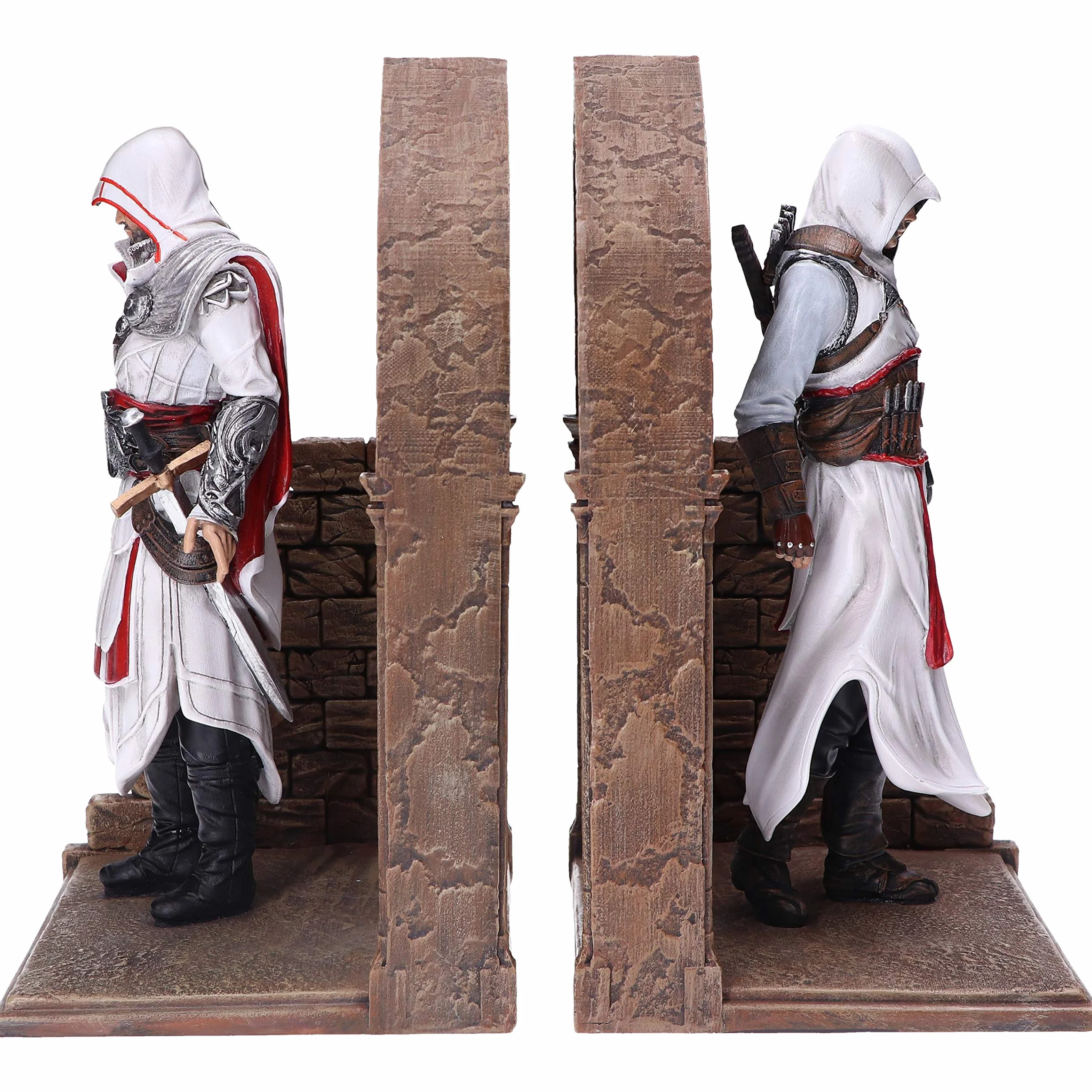 Nemesis Now Assassin's Creed Altair et Ezio Library Serre-Livres Marron 24 cm B5600T1