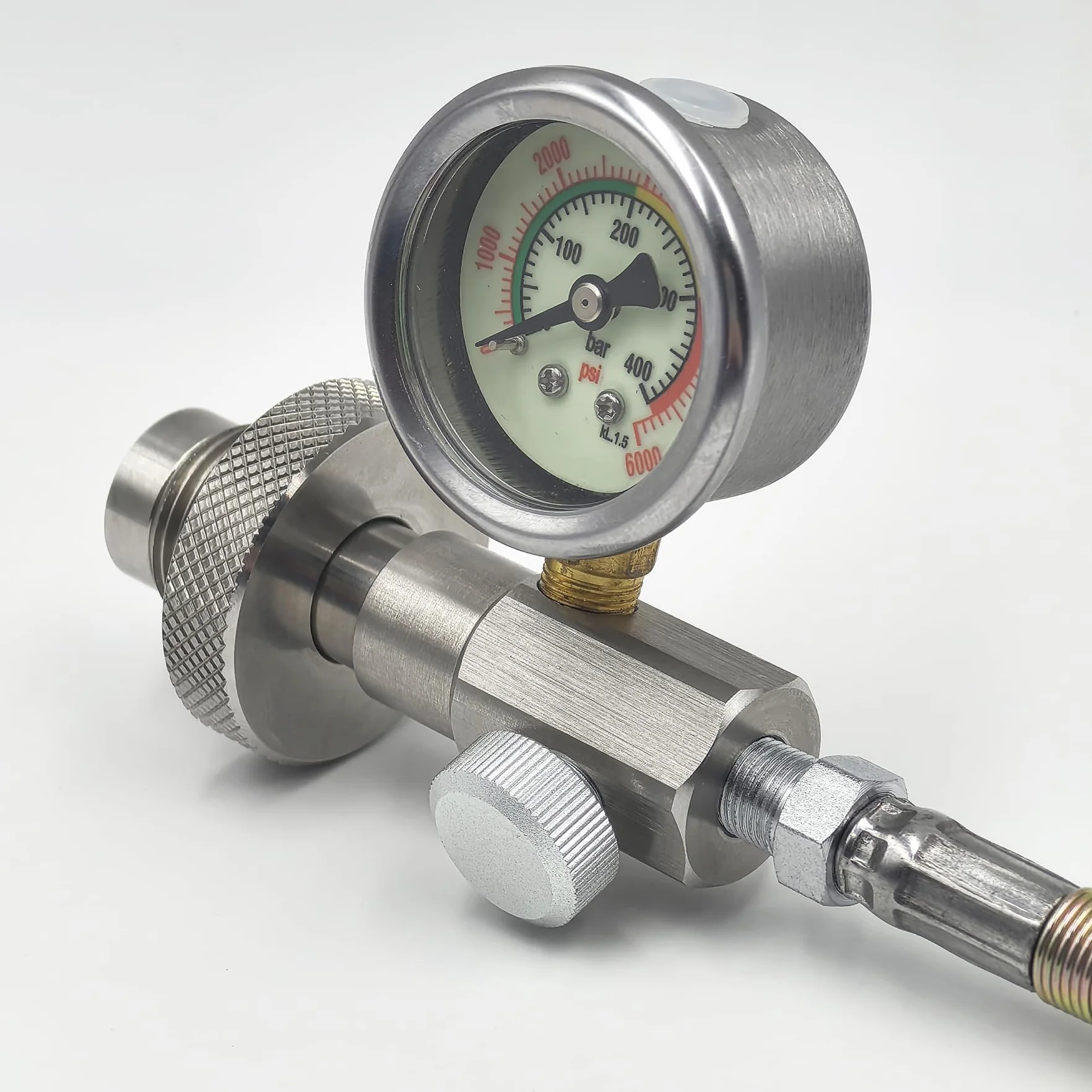 DRYHTEN Réservoir à air comprimé G5/8 (5/8BSPP) - Station de remplissage DIN - Adaptateur de valve HPA - Pour plongée