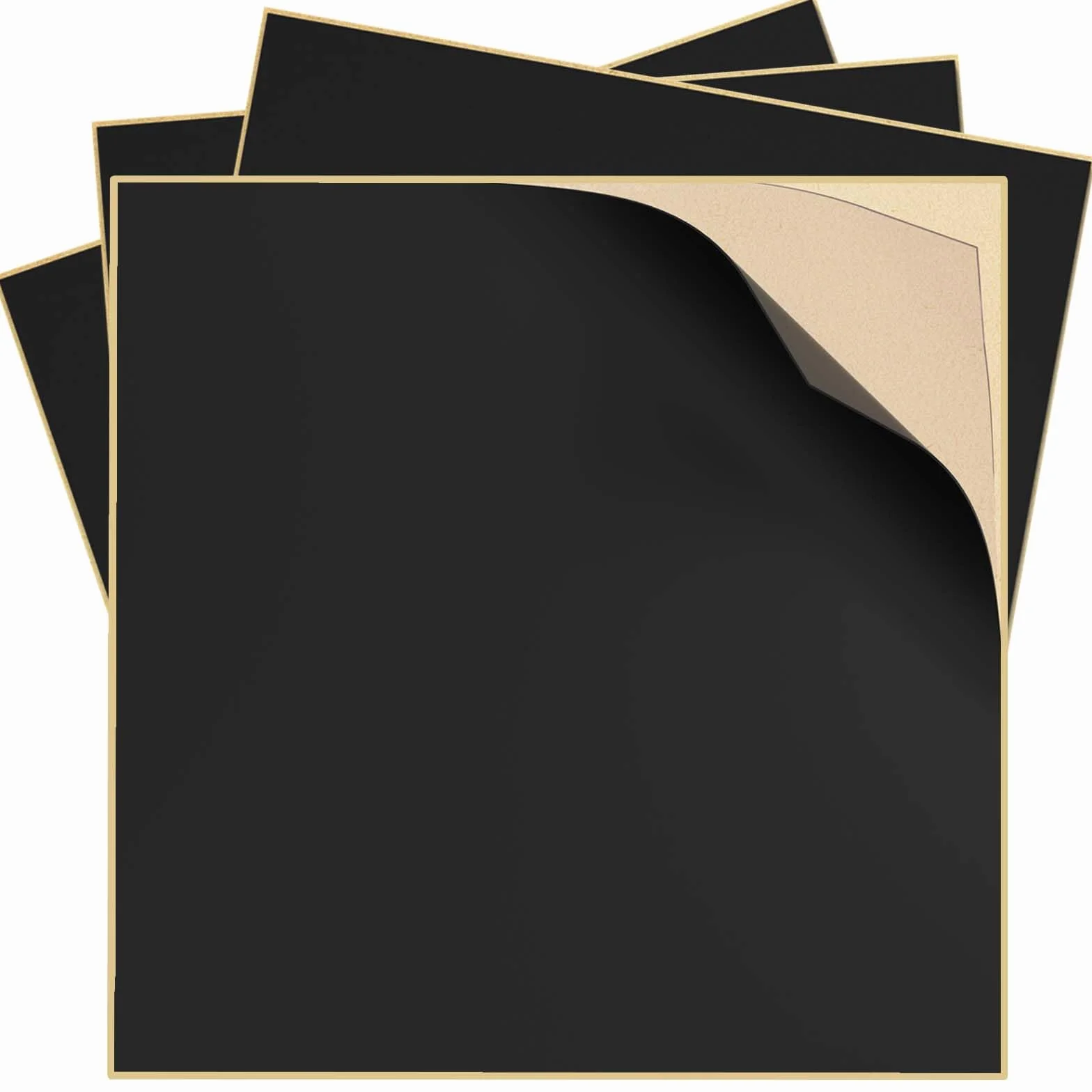 Lot de 4 patchs en caoutchouc butyle 21x21 cm pour réparation de bâche d'étang imperméables EPDM/HPDE