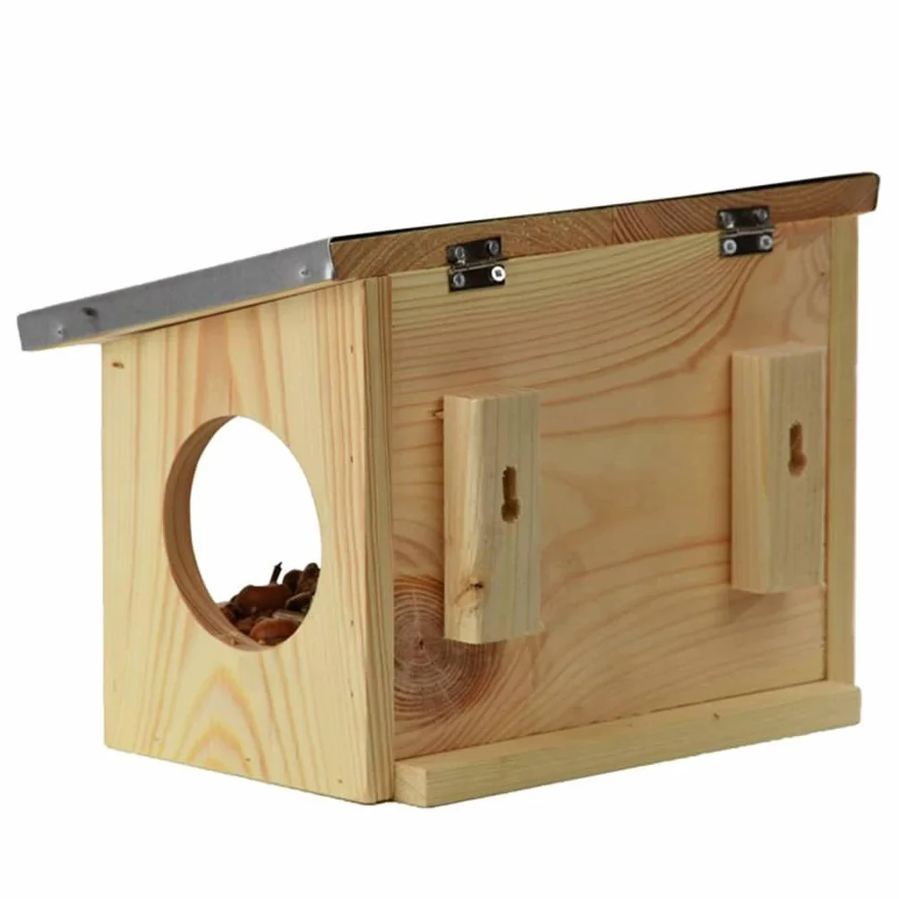 Esschert Design Mangeoire écureuils Bois 17,6 x 25,3 x 18,7 cm