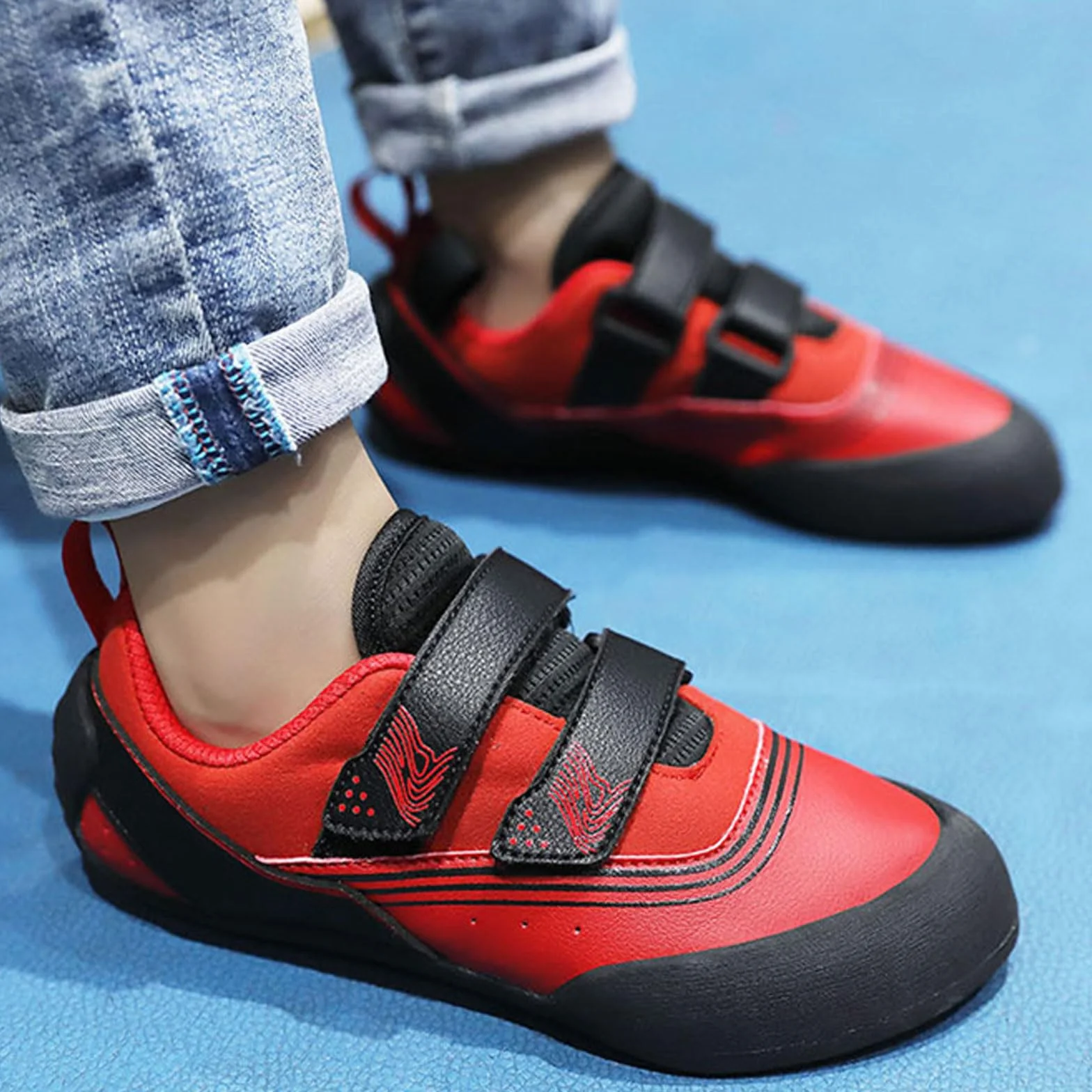 Chaussures d'escalade mixte homme, légères respirantes antidérapantes confortables