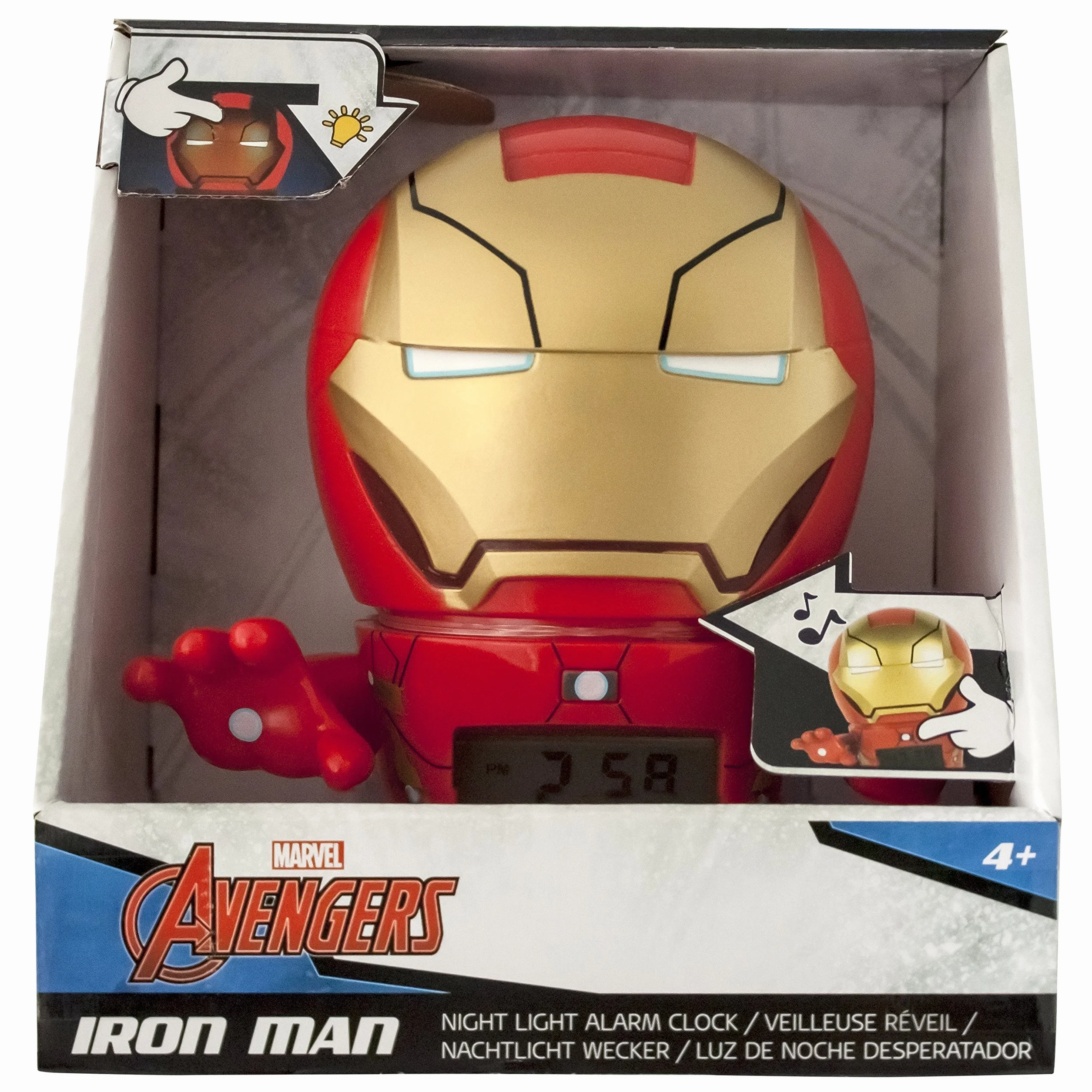 Réveil veilleuse Iron Man Marvel BulbBotz pour enfant