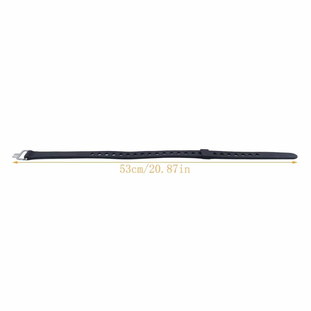 Lot de 4 sangles réglables pour raquettes à neige, pour snowboard, patins, randonnée et sports de plein air (noir)