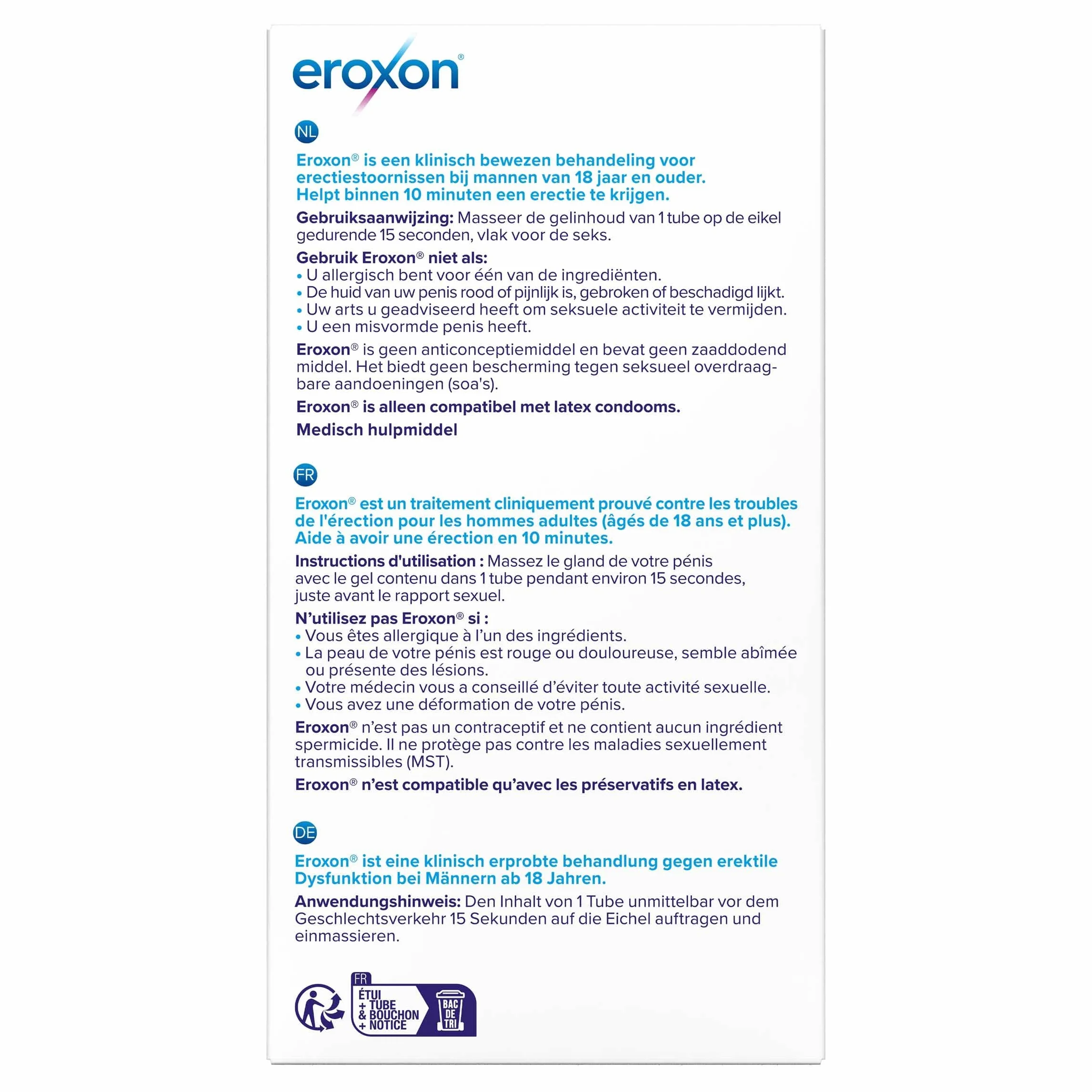 Gel stimulant EROXON 4 tubes