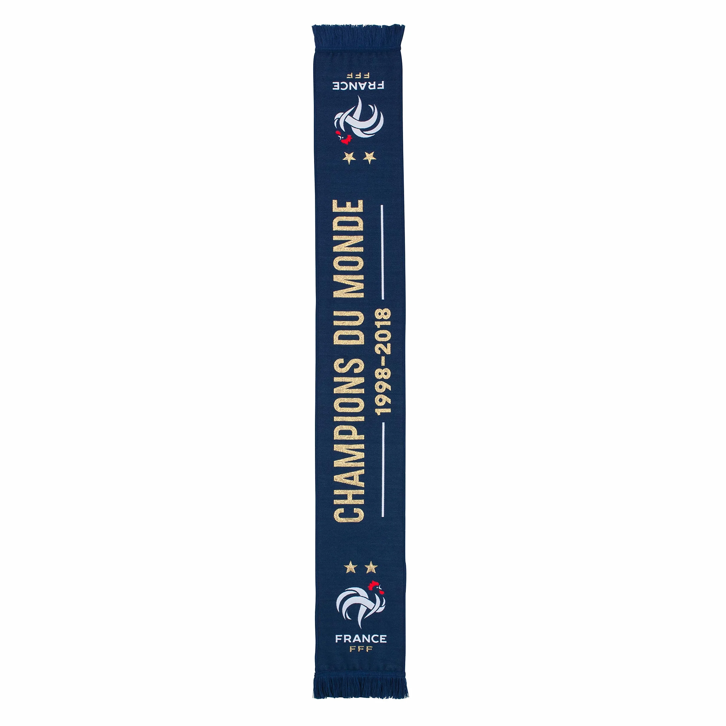 Equipe de FRANCE de football Echarpe FFF - Champions du Monde - Collection Officielle Taille Homme