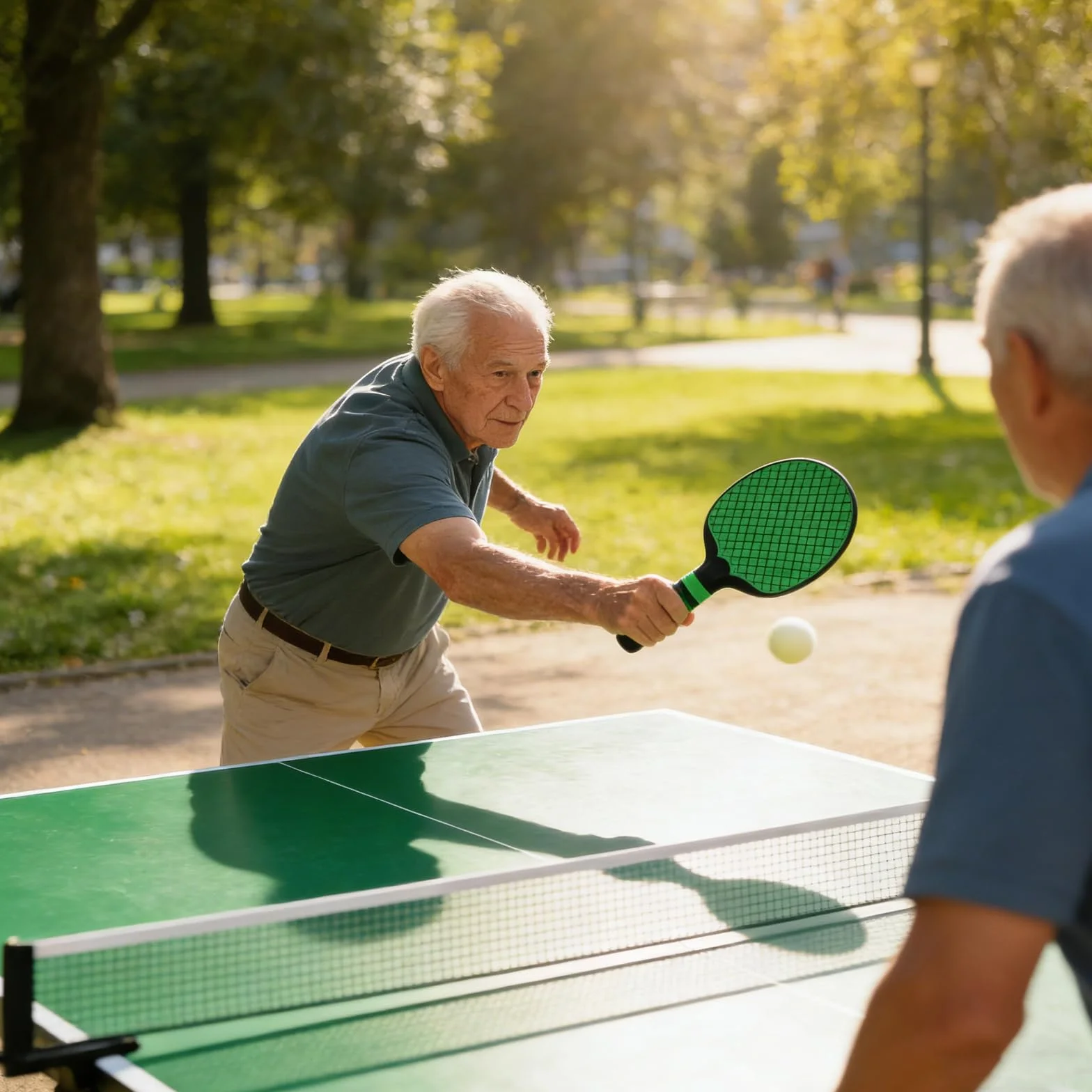 Veemoon Lot de 2 Raquettes de Ping-Pong Vertes Prise Porte-Plume et Classique, Raquettes D’entraînement Tennis de Table Surface de Contrôle Optimale, Manche Ergonomique Antidérapant