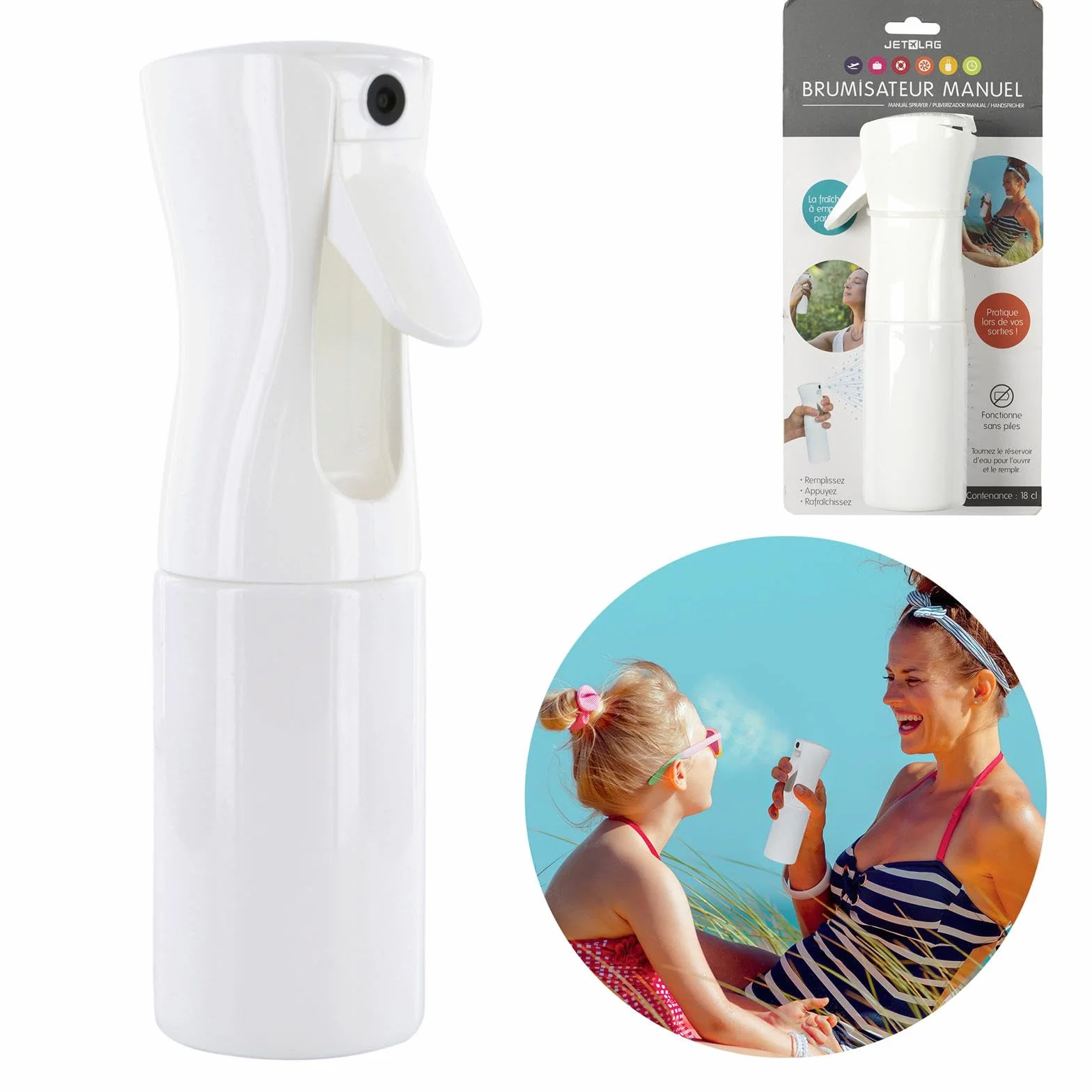 Jet LAG HT2000 Brumisateur Spray 30 ml Plastique Transparent 19,5x7,5x5,4 cm