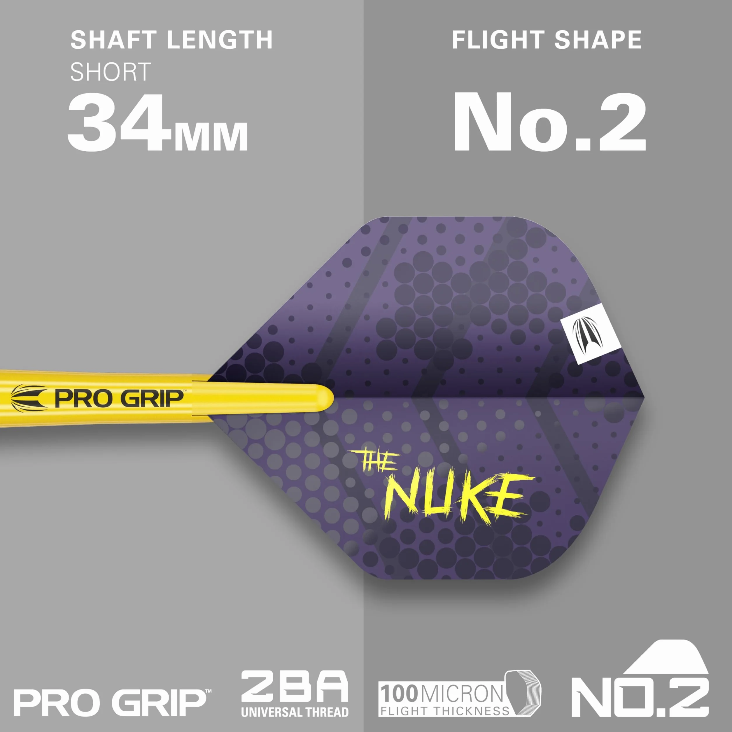 Target Darts Luke Littler Ensemble de Fléchettes à Pointe Souple en Laiton - Fléchettes à Pointe en Pixel 19G, Ensemble de Fléchettes The Nuke Player Edition, Flights de Fléchettes, Flèches et Étui
