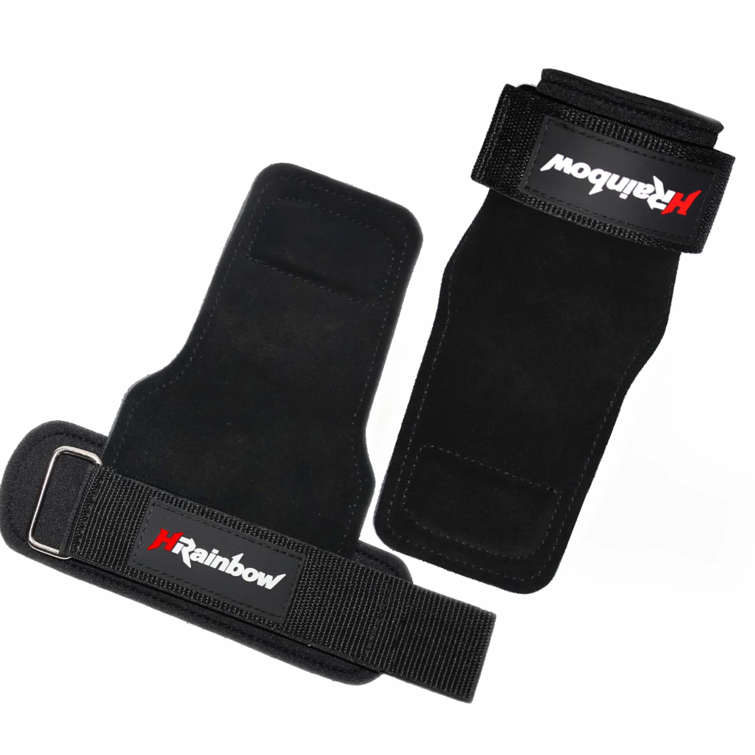 Sangles de Poignet d'Haltérophilie en Cuir Double Couche pour Hommes Femmes - Paire