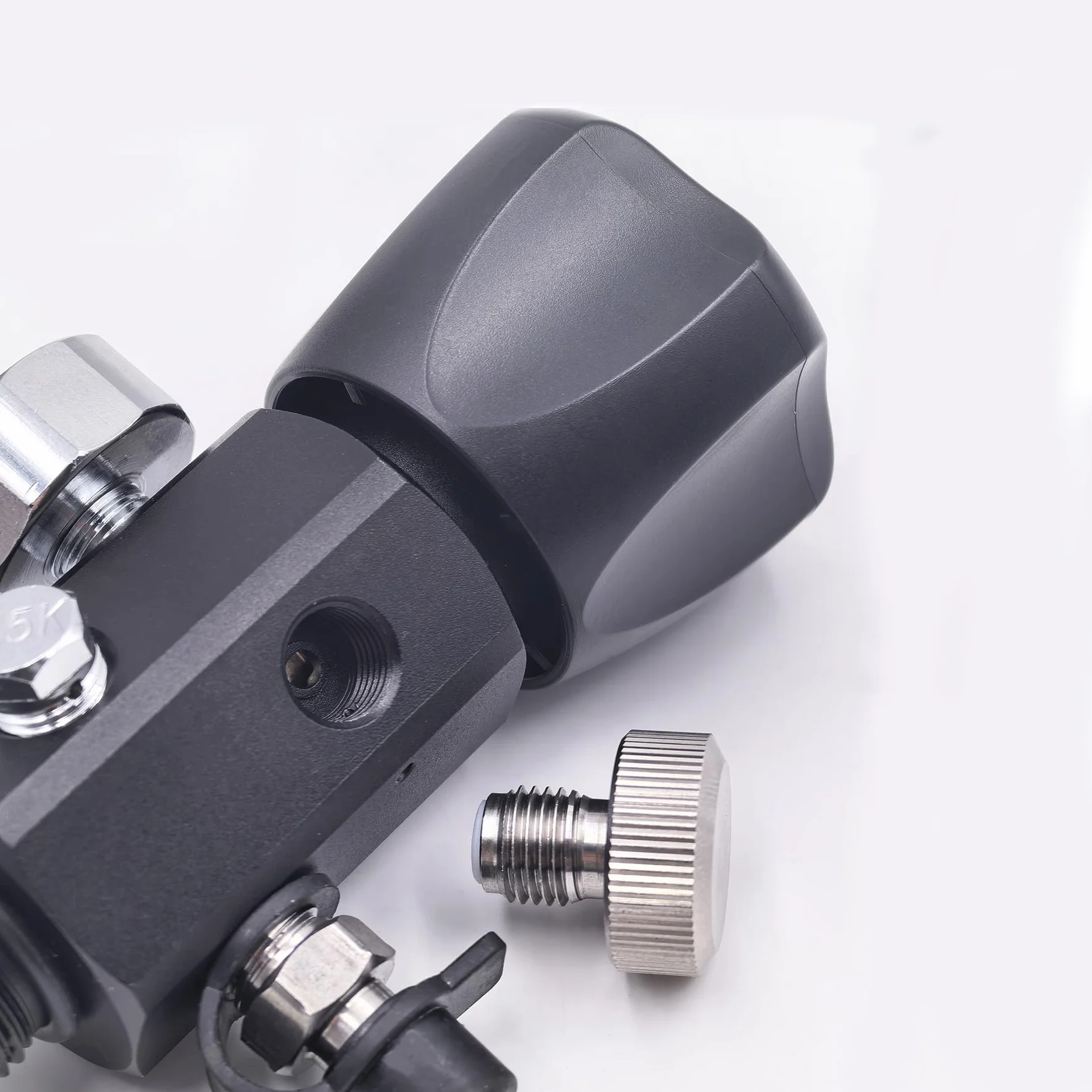 DRYHTEN Adaptateur de valve DIN 4500 psi / 300 bar tuyau 50 cm double jauge pour chargement Scuba Tank PCP