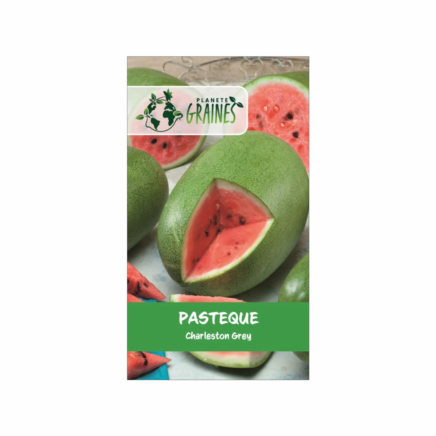 Pastèque Charleston Grey 60 graines, variété ancienne à gros fruits résistante et très sucrée