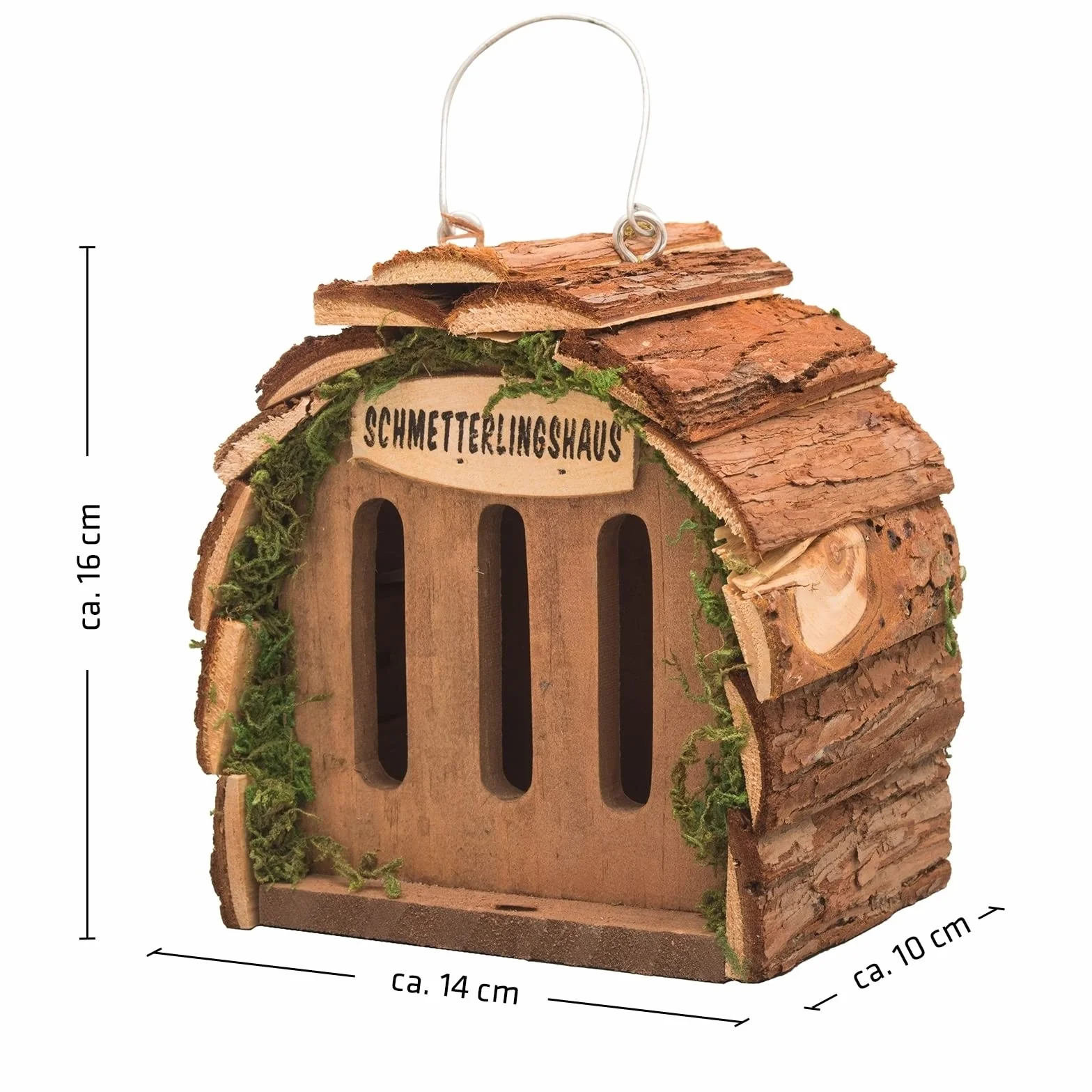 GARDIGO® Hôtel à Insectes pour Papillons en Bois Non Traité pour Jardin et Terrasse