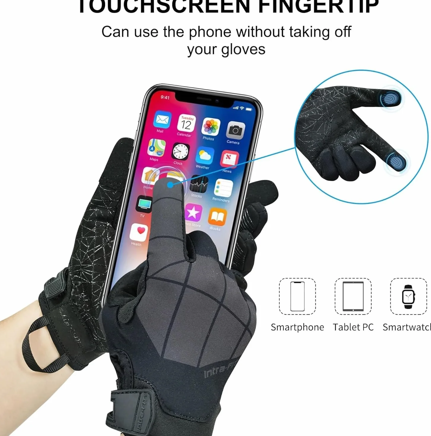 Gants tactiques de police avec écran tactile - Protection contre l'abrasion EN 388 niveau 4 - Respirants, légers, antidérapants, doigts complets pour l'extérieur, l'armée, l'entraînement