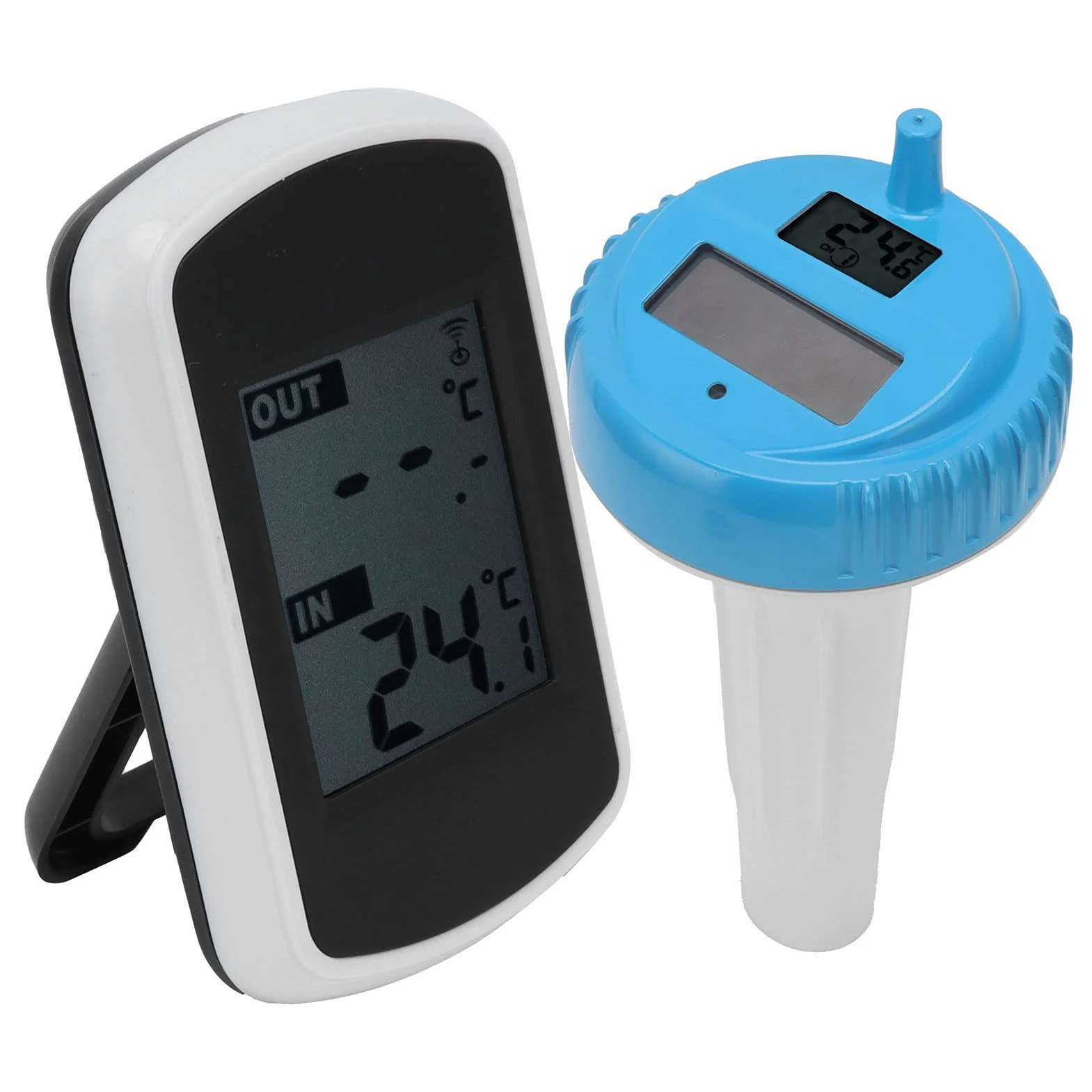 Thermomètre de Piscine ABS Flottant Solaire 8,7x3,5 Pouces