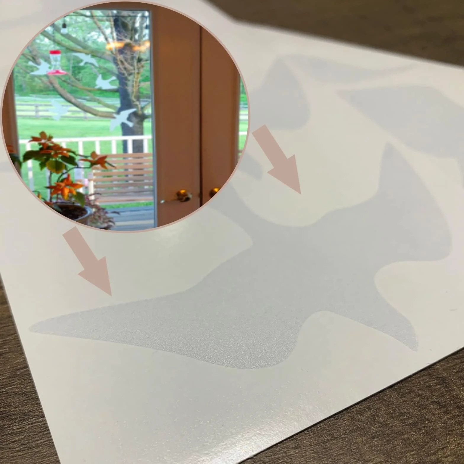 Autocollants anti-collision pour oiseaux 12 Pcs, protection fenêtre en verre