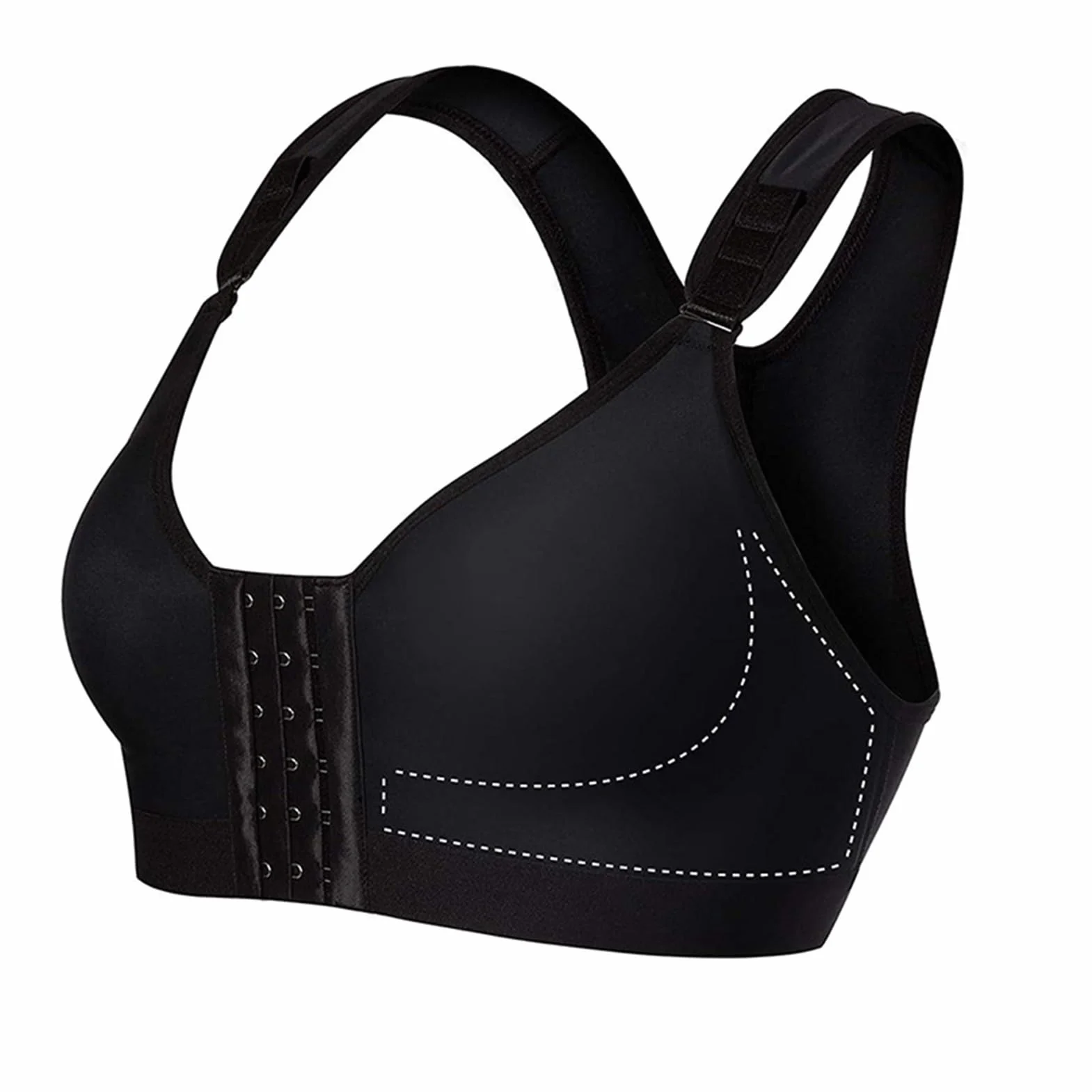 Soutien-gorge Gainant À Fermeture Frontale For Femmes Corset Ajustable Post-opératoire Post-partum Opération De Liposuccion