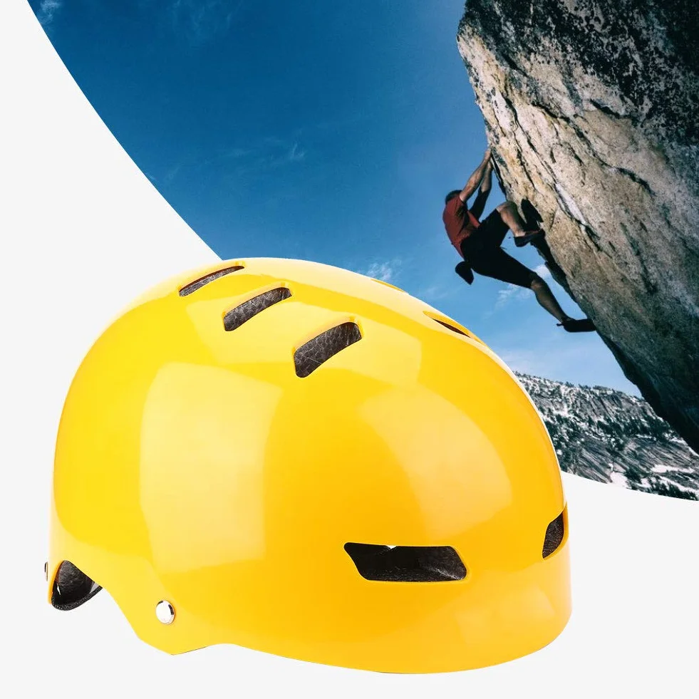 Casque de sécurité Sportive en Plein Air pour l'escalade L'alpinisme la Bavage, des Trous Ventilation du Bandeau Réglable Hommes et Femmes