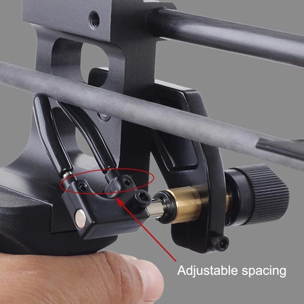 DONGKER Archery Arrow Rest, Lanceur de tir à l'arc réglable, Release à l'arc en alliage d'aluminium, pour accessoires de tir à l'arc de chasse