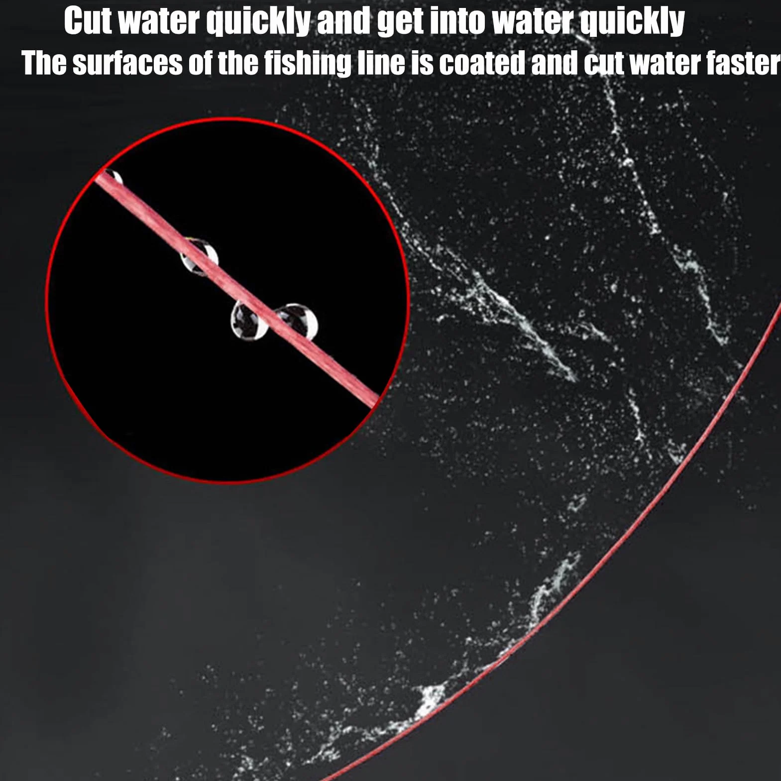 Ligne de Pêche - Fil de Pêche Haute Densité - Résistante À l'abrasion 4 Brins pour Bar, Truite, Bateau, Rivage, Eau Douce