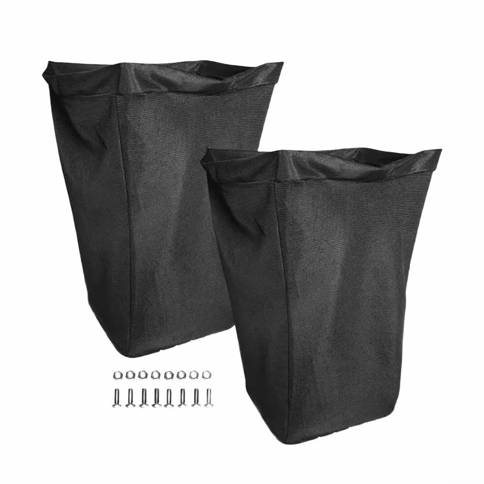 John Deere Sacs à gazon compatibles AM122416 AM101602 Lot de 2 nylon noir