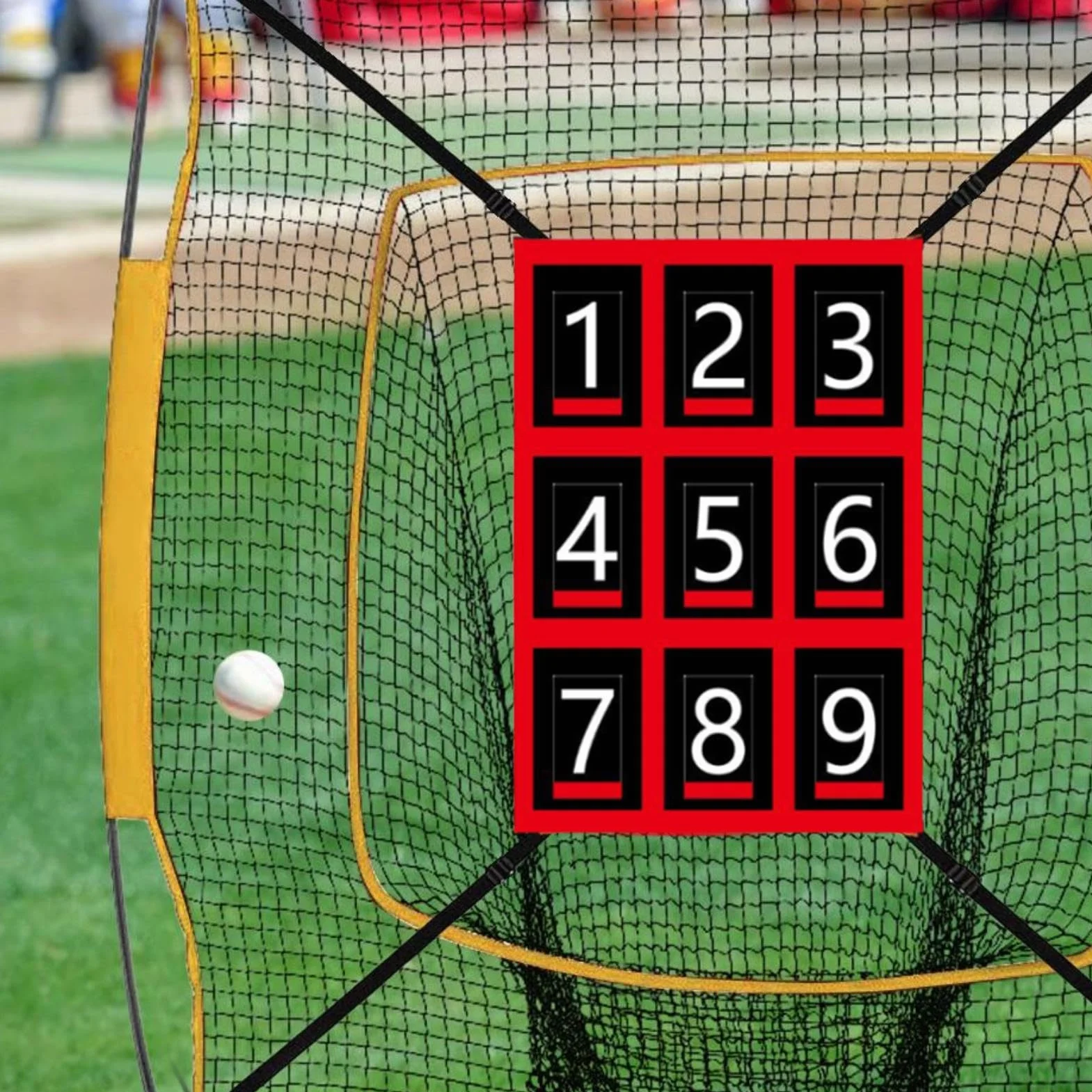 Pitching Net Strike Zone - Target d'entraînement de baseball, aide à la mise en œuvre du softball, cadre de mise au bâton | Le système de précision réglable aiguise les compétences de précision pendan