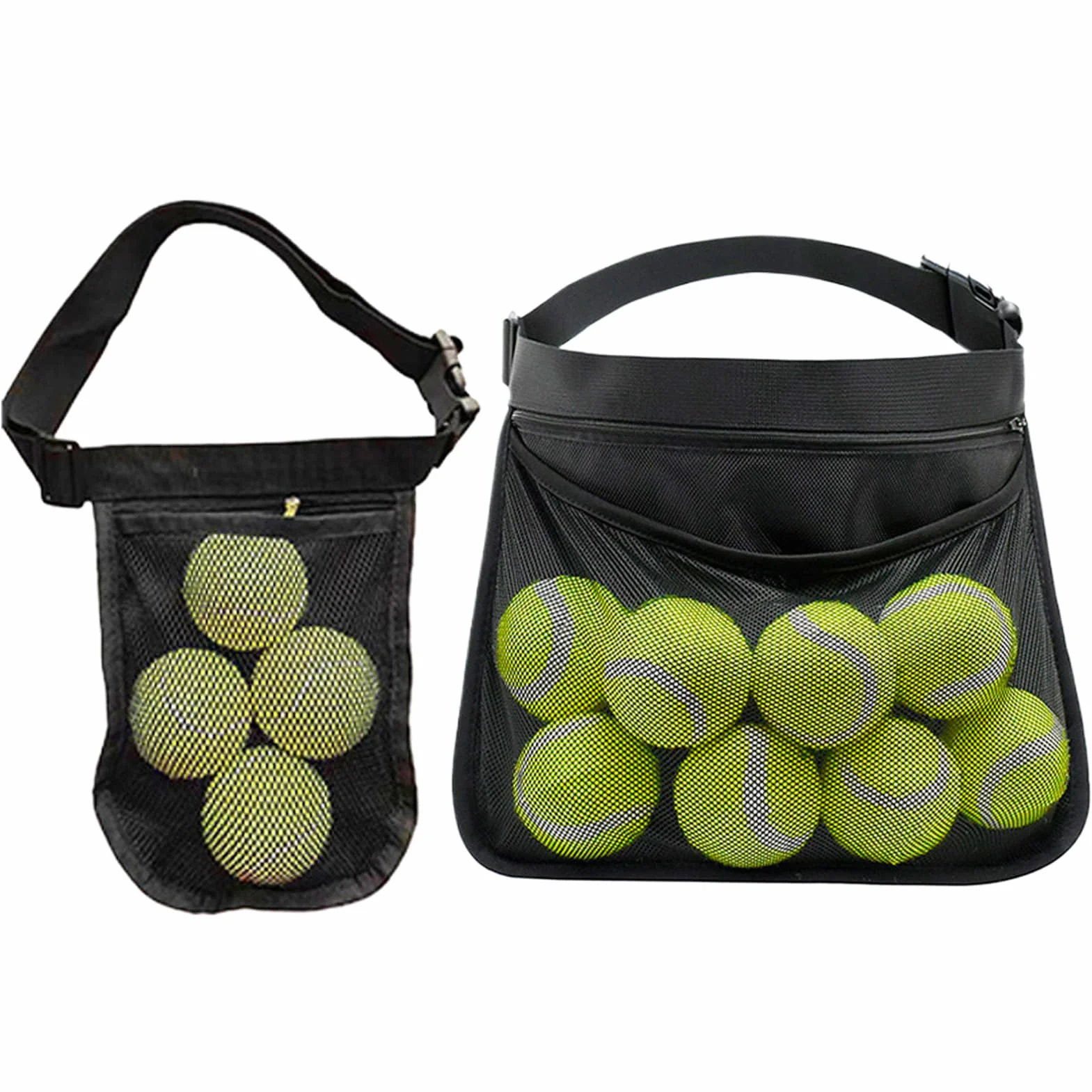 Generico Ceinture porte-balles de tennis pickleball légère respirante transport sûr taille équipement sport accès rapide organisateur durable