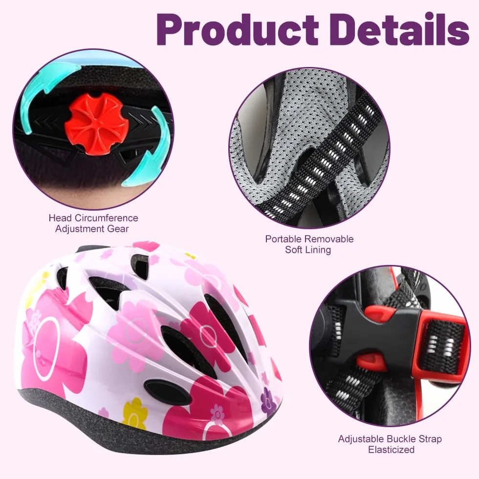 Mineup Genouillères avec Casque Protection Enfants 3-10 Ans Scooter Cyclisme Patins