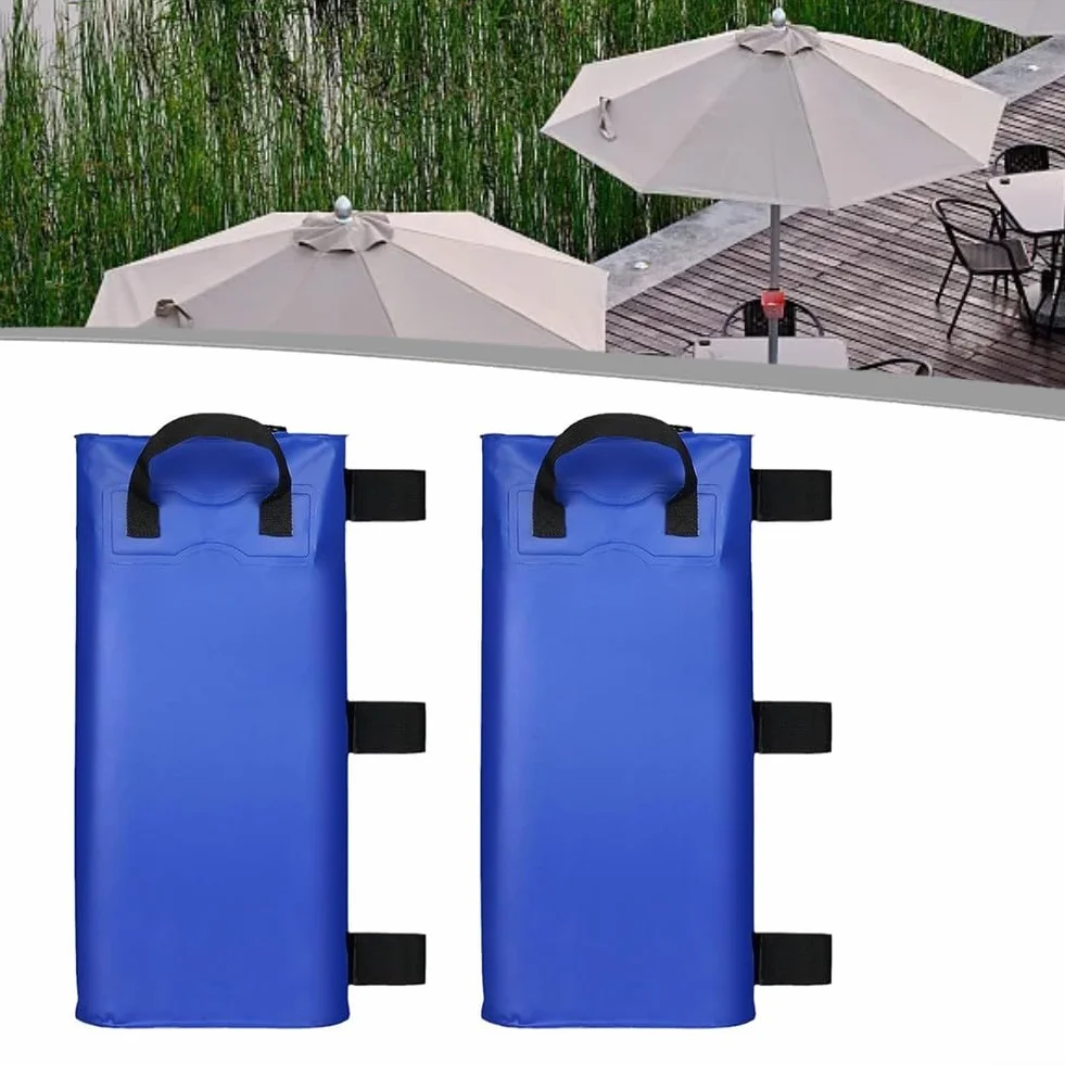 Lot de 2 poids d'eau robustes 21,2 kg pour tente, sacs de ballast en PVC renforcé