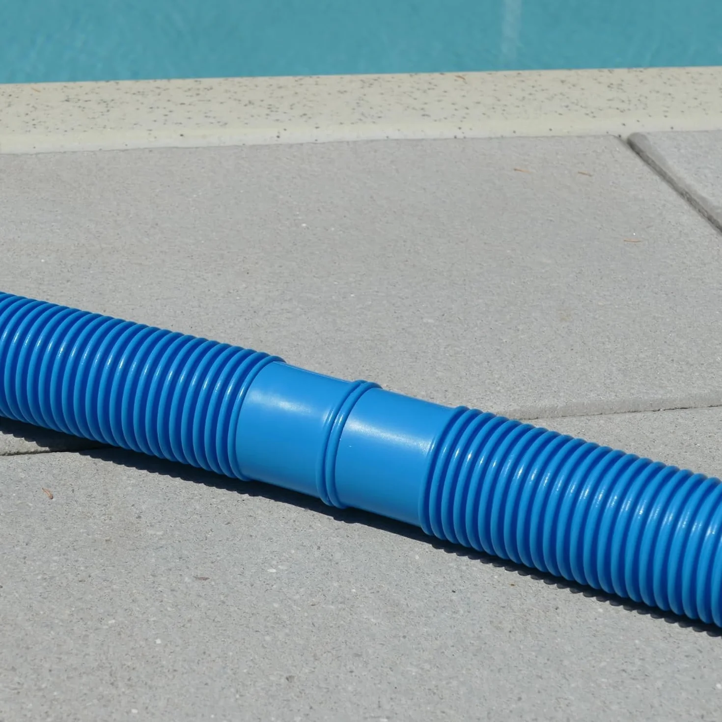 Tuyau de piscine 32 mm 6,6 m bleu résistant UV chlore pour pompe filtration