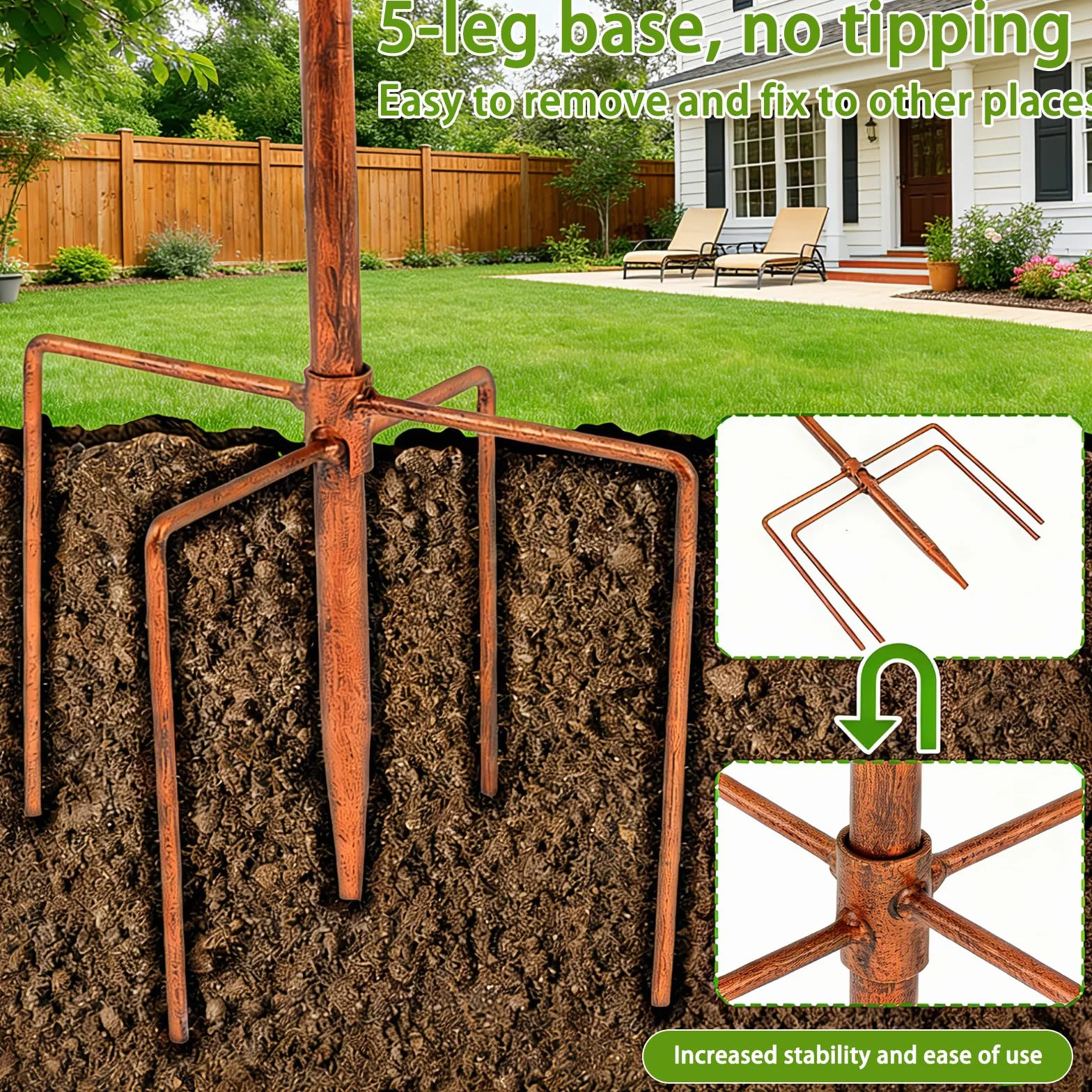 Abreuvoir Oiseaux Bain Suspendu Exterieur ∅ 24cm Socle 5 Pattes Anti-Basculement Chaîne Jardin Balcon