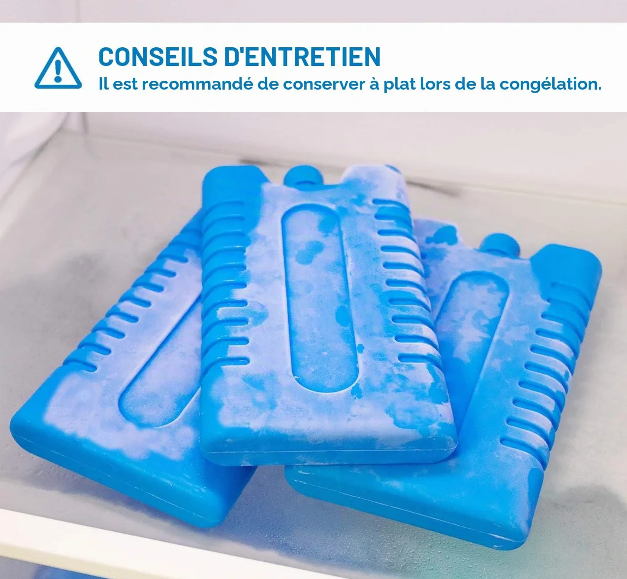 Bloc Réfrigérants Pain de Glace 4/6/8 Éléments Refroidissement Réutilisables pour Glacière Sac Isotherme