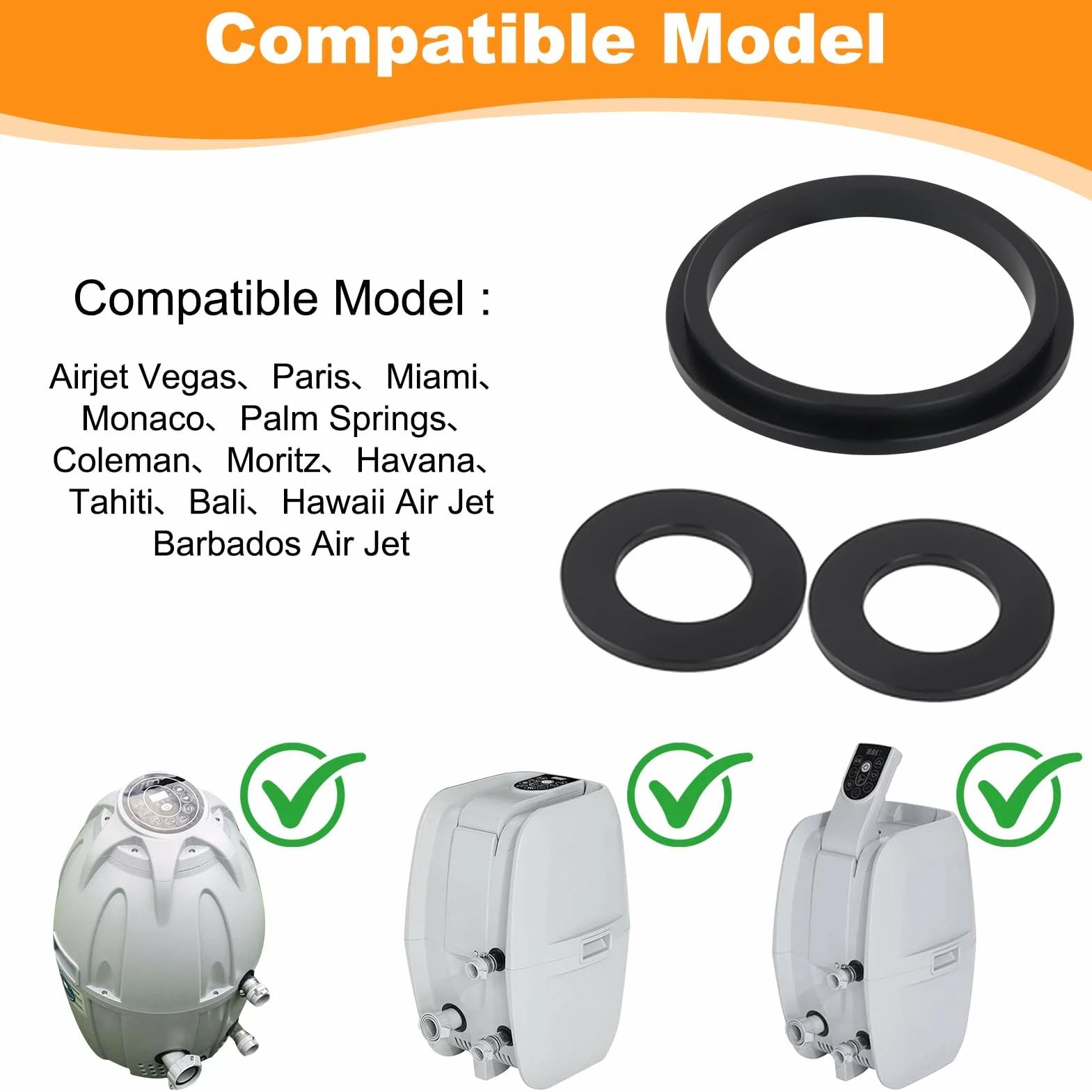 Joints Pompe Caoutchouc Rechange pour Coleman Lay Z Spa Airjet