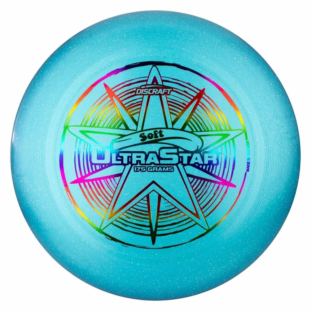 Discraft Soft Ultrastar Disque volant 175 g – Version souple Ultimate Frisbee Competition Spec – Comprend un sac de jonglage en cascade
