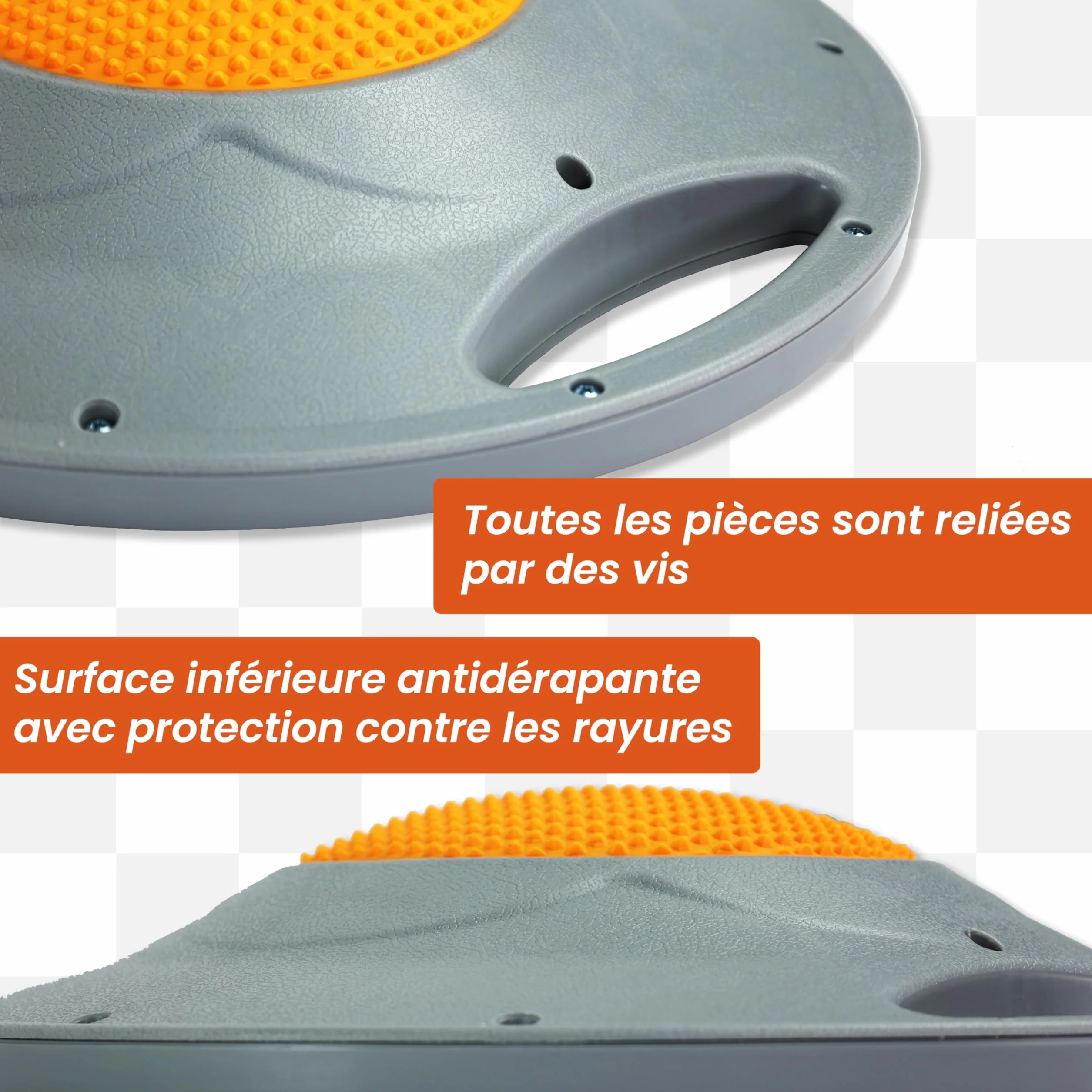 DH FitLife Planche d'équilibre Extra Large Ø 42 cm Max. 200 kg Balance Board