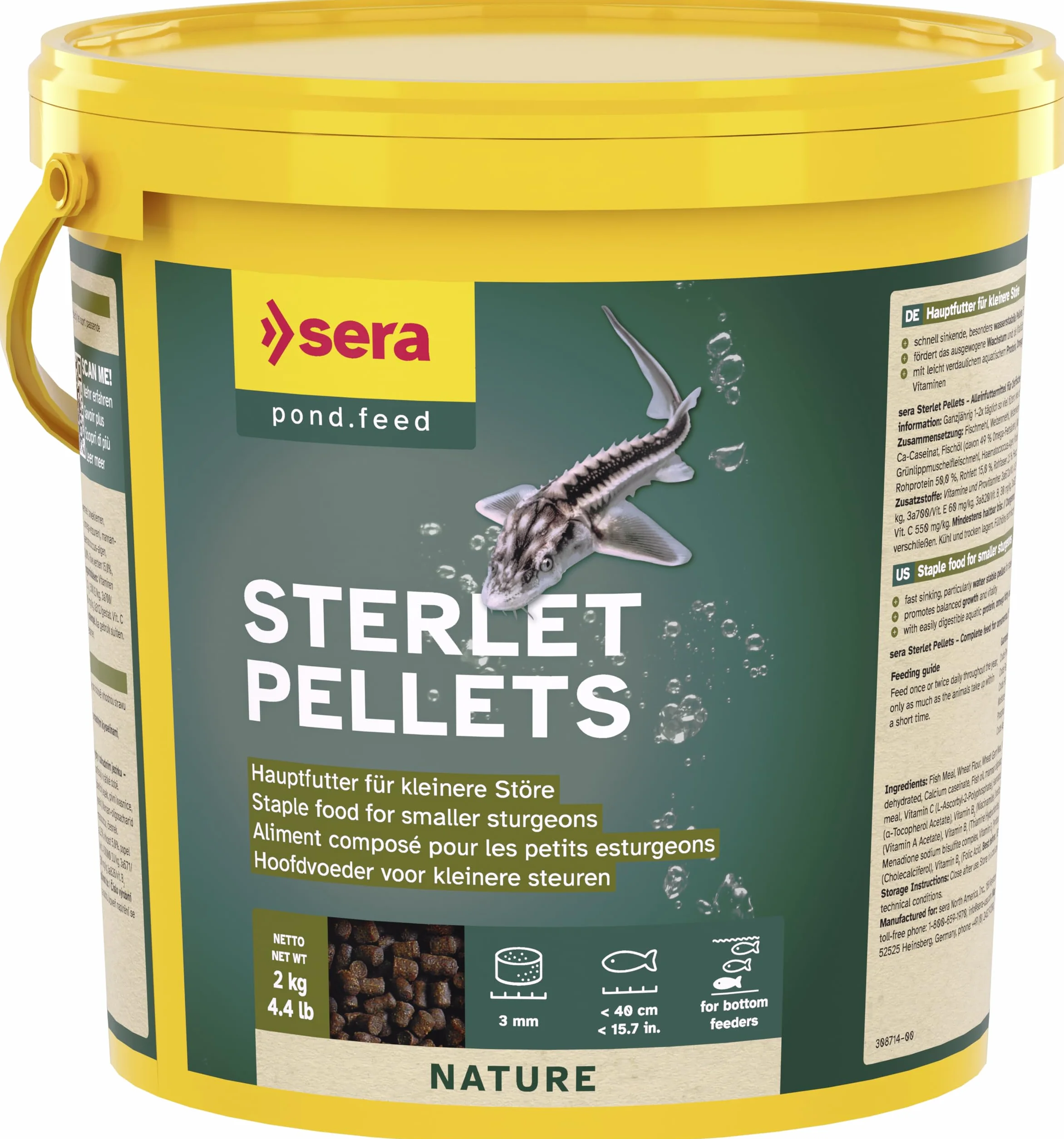 Sera Stör Perlets Nature Nourriture pour Aquariophilie 3800 ML