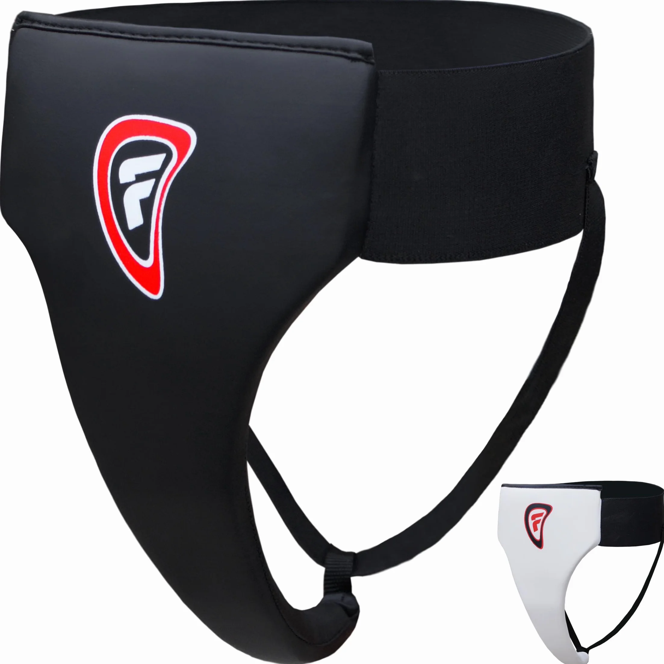 Farabi Sports Groin Guard Female Groin Protector MMA Mix Martial Arts Kickboxing Protection (S/M, Black)