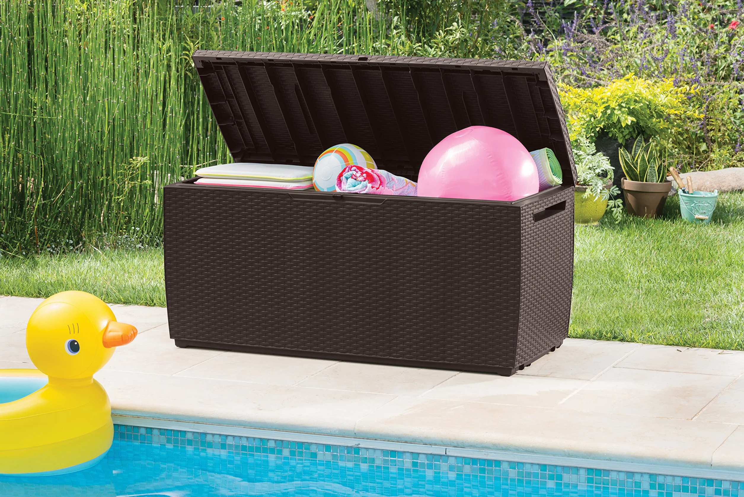 Keter Coffre Capri anthracite rotin