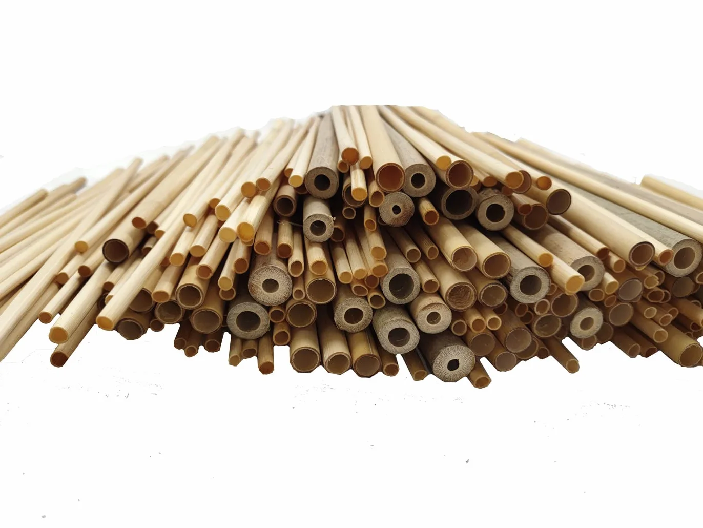Pailles de blé, tubes de roseau et bambou 20 cm - Matériau de remplissage pour hôtel à insectes, abeilles sauvages