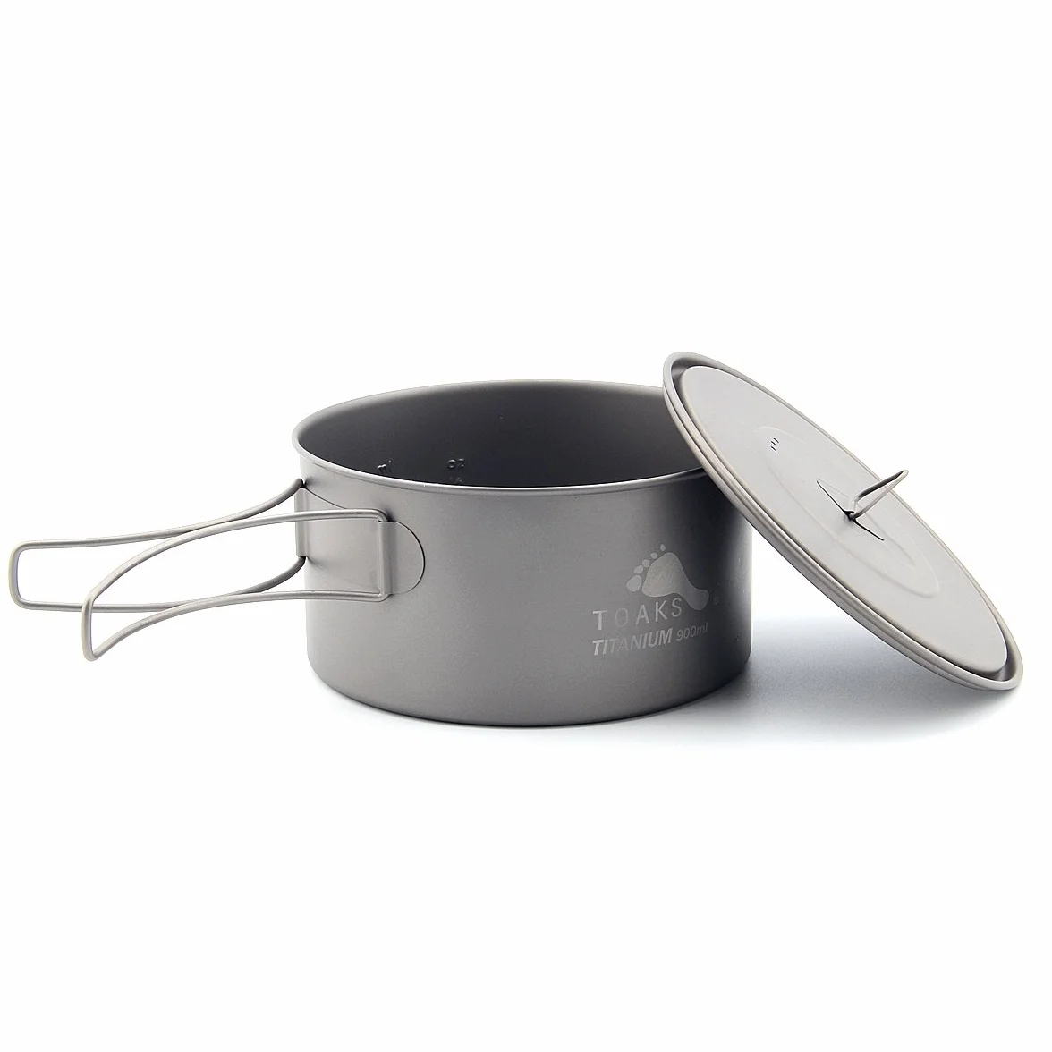 Toaks 900 ml ultraléger avec poignées résistant à la chaleur pliable portable Pot de titane avec un sac de rangement en