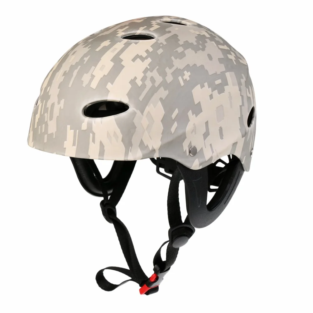MagiDeal Casque de Sécurité pour Sports Nautiques Réglable Capuchon Tête Canoë Kayak