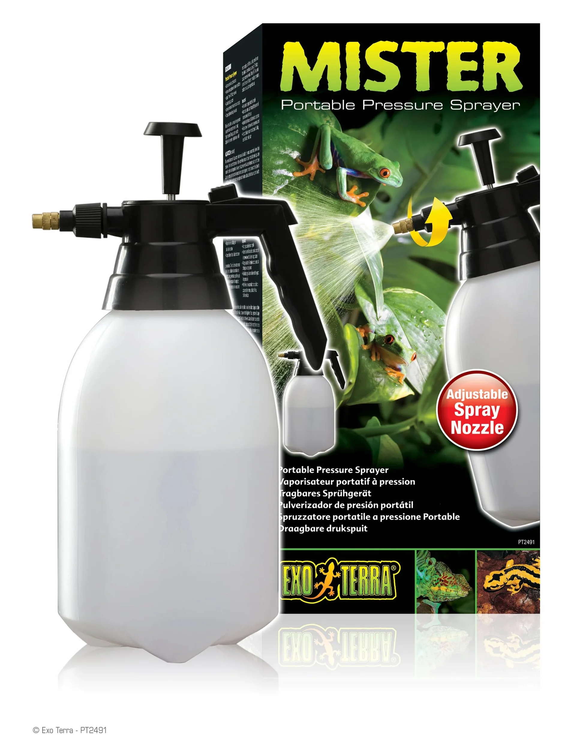 Exoterra Vaporisateur Portatif à Pression pour Reptile Amphibien 2 L